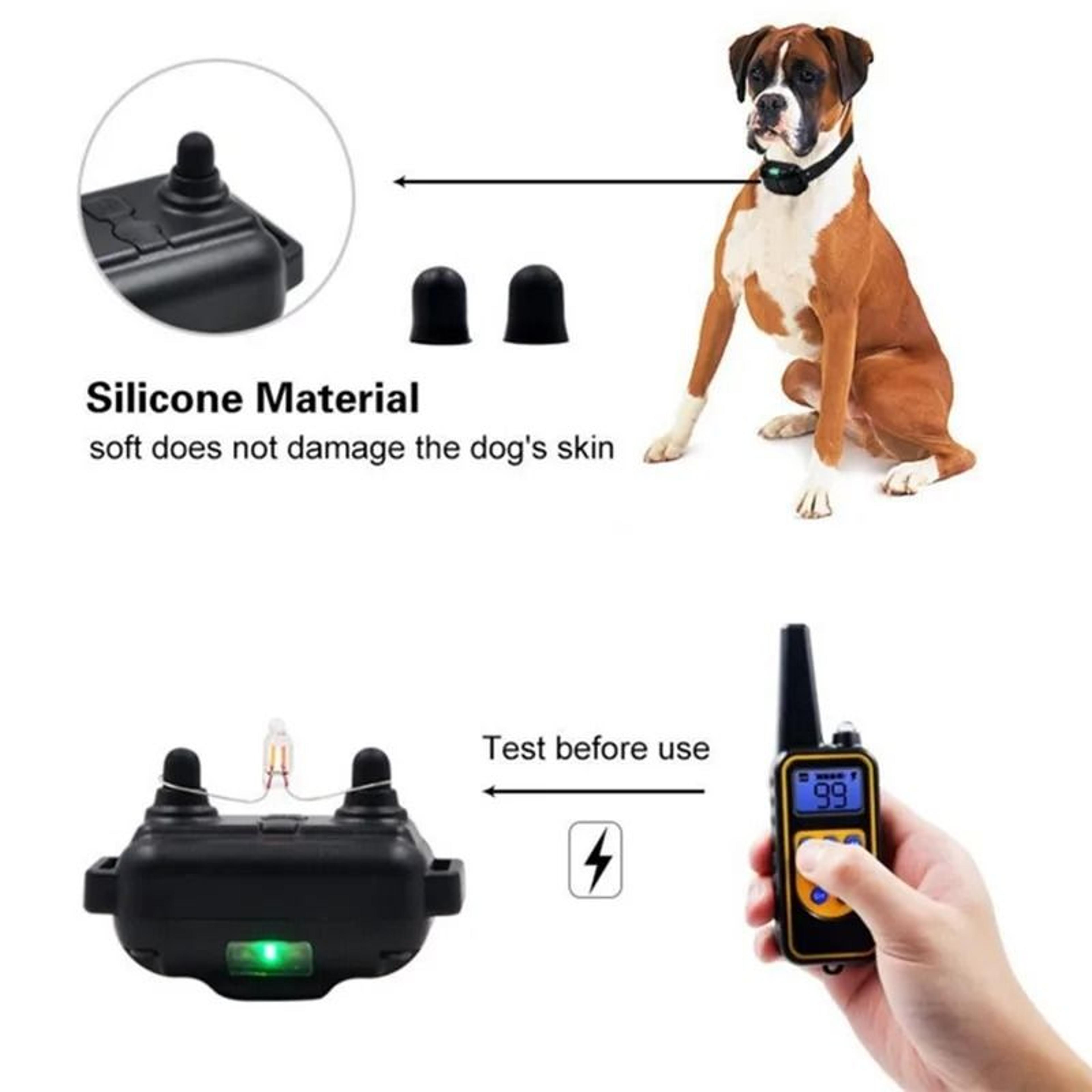 800m Dog Training Collar Waterproof Rechargeable Remote Collar With Sound Vibration And Static Mode 8