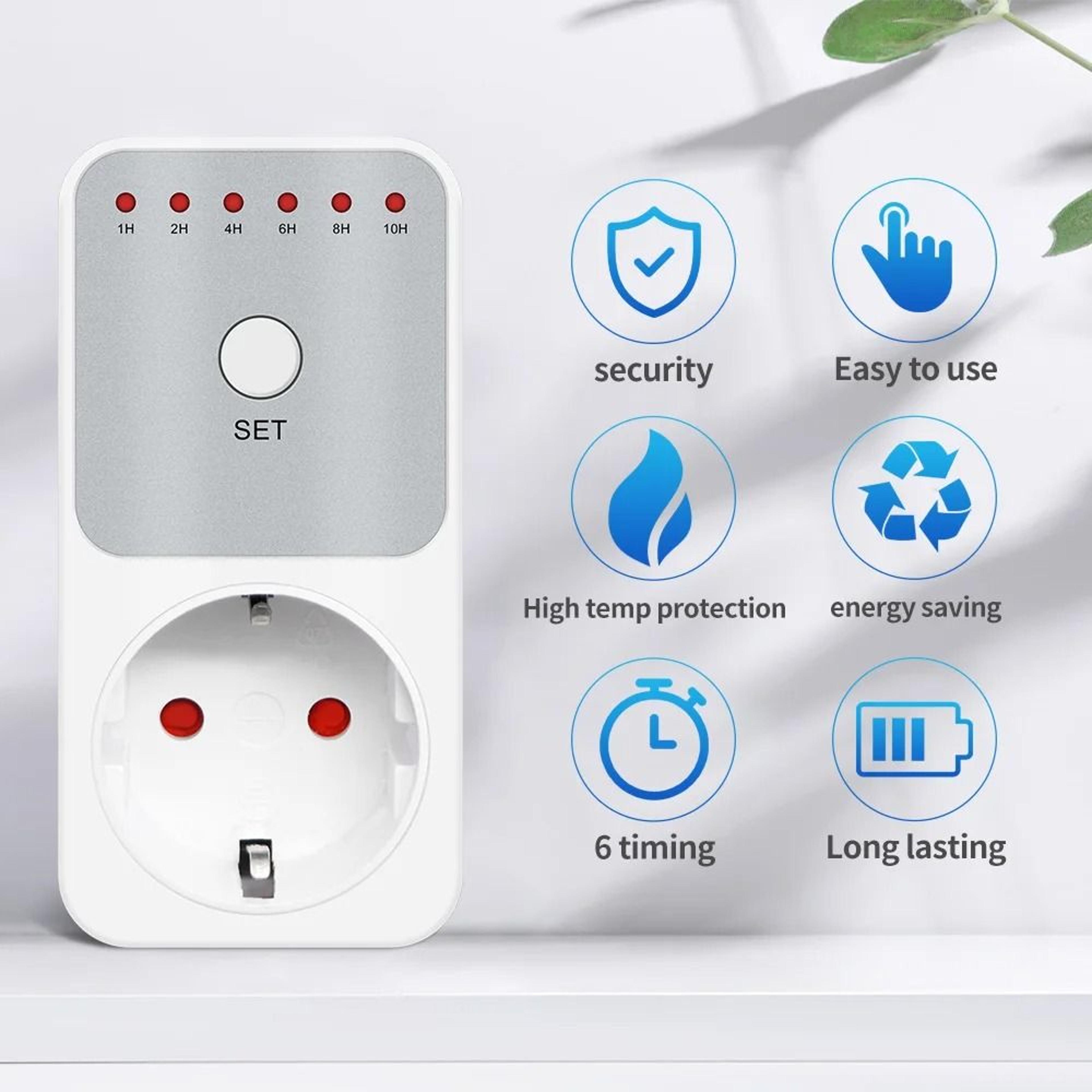 TM04 Countdown Timer Socket 16A LED PlugIn Appliance Timer 110 Hours 13