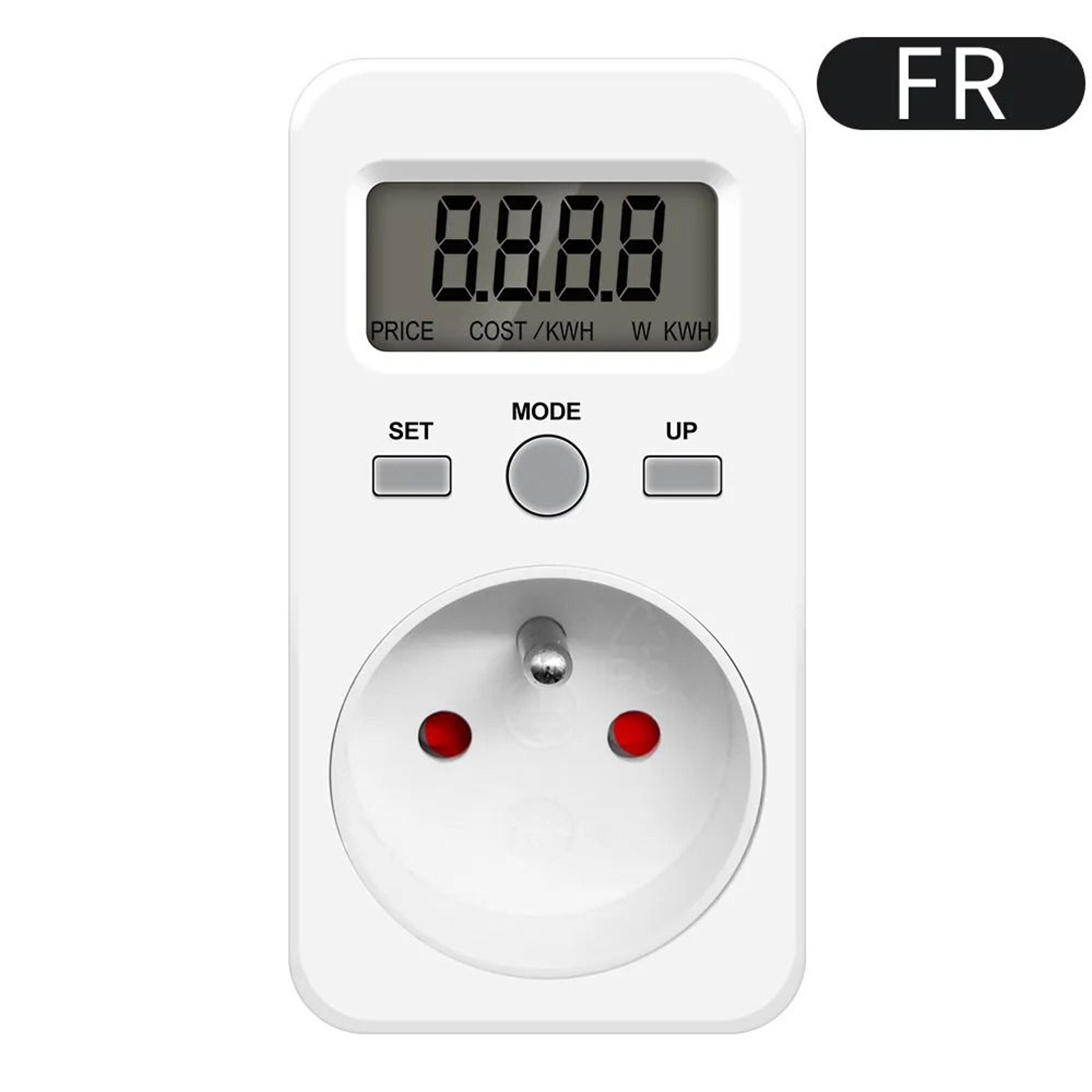 Digital Electricity Usage Meter 16A PlugIn Wattmeter For Power And Energy Monitoring 5