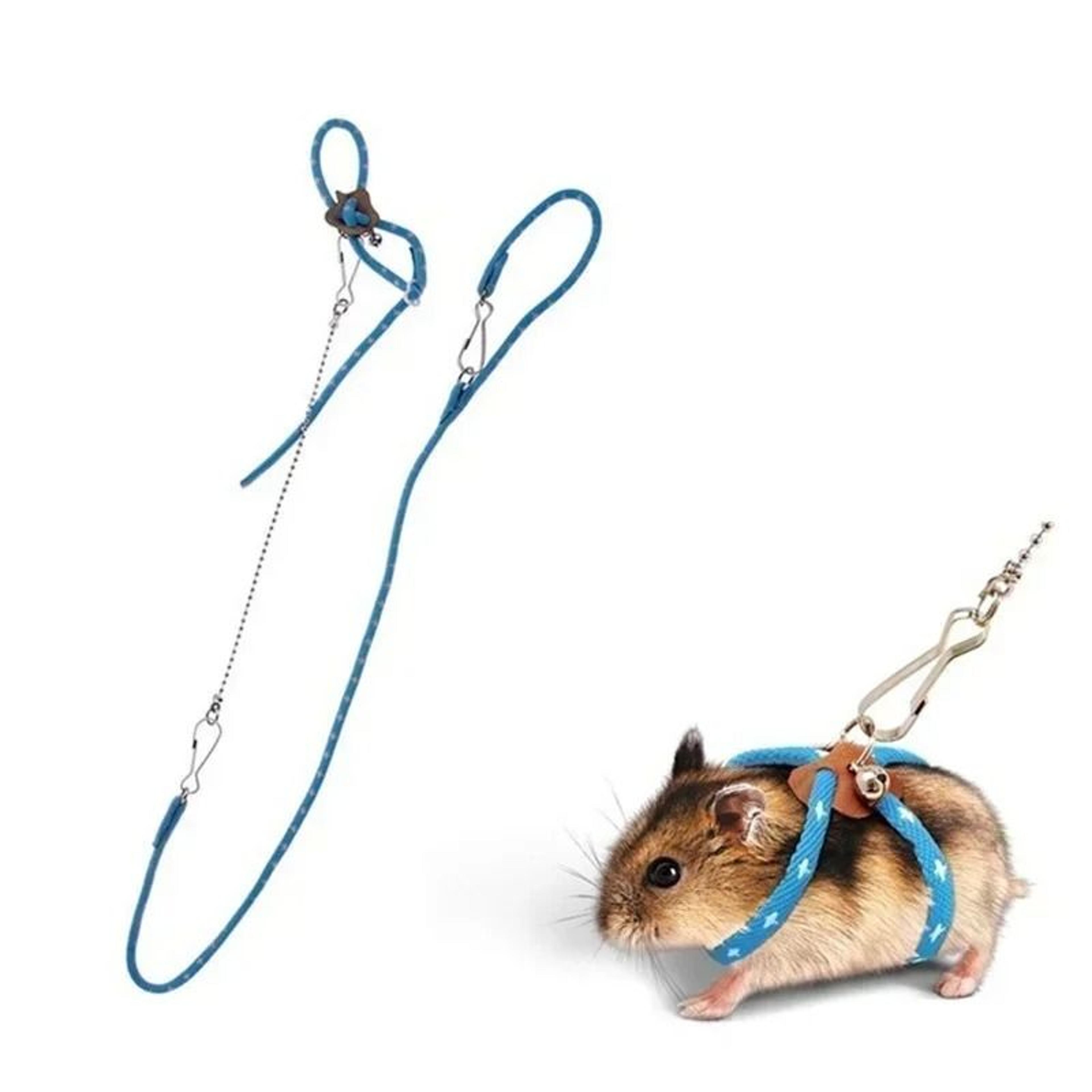 Adjustable Small Pet Harness Leash Soft Strap For Hamster Ferret Rat Parrot And Mini Pets 3