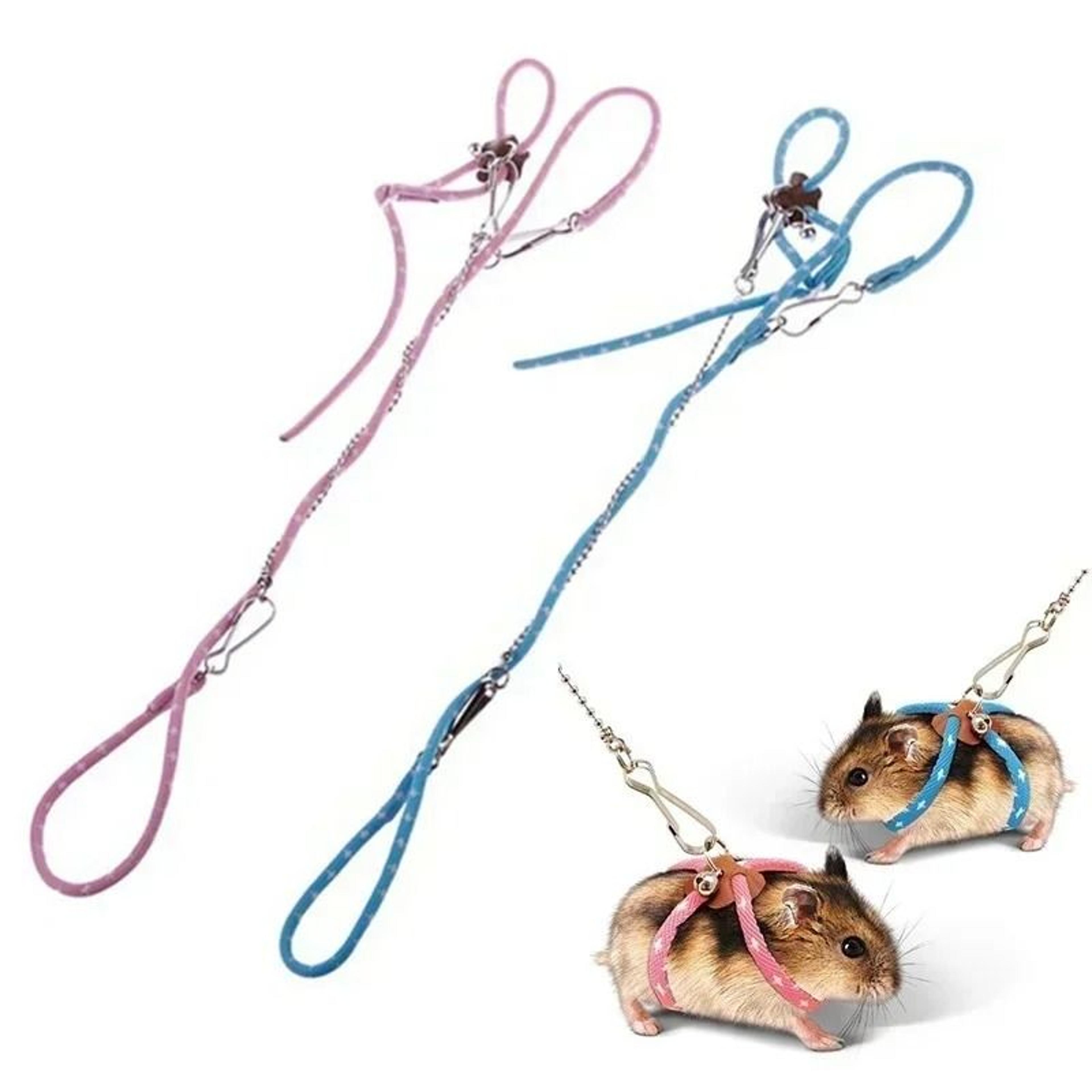 Adjustable Small Pet Harness Leash Soft Strap For Hamster Ferret Rat Parrot And Mini Pets 5