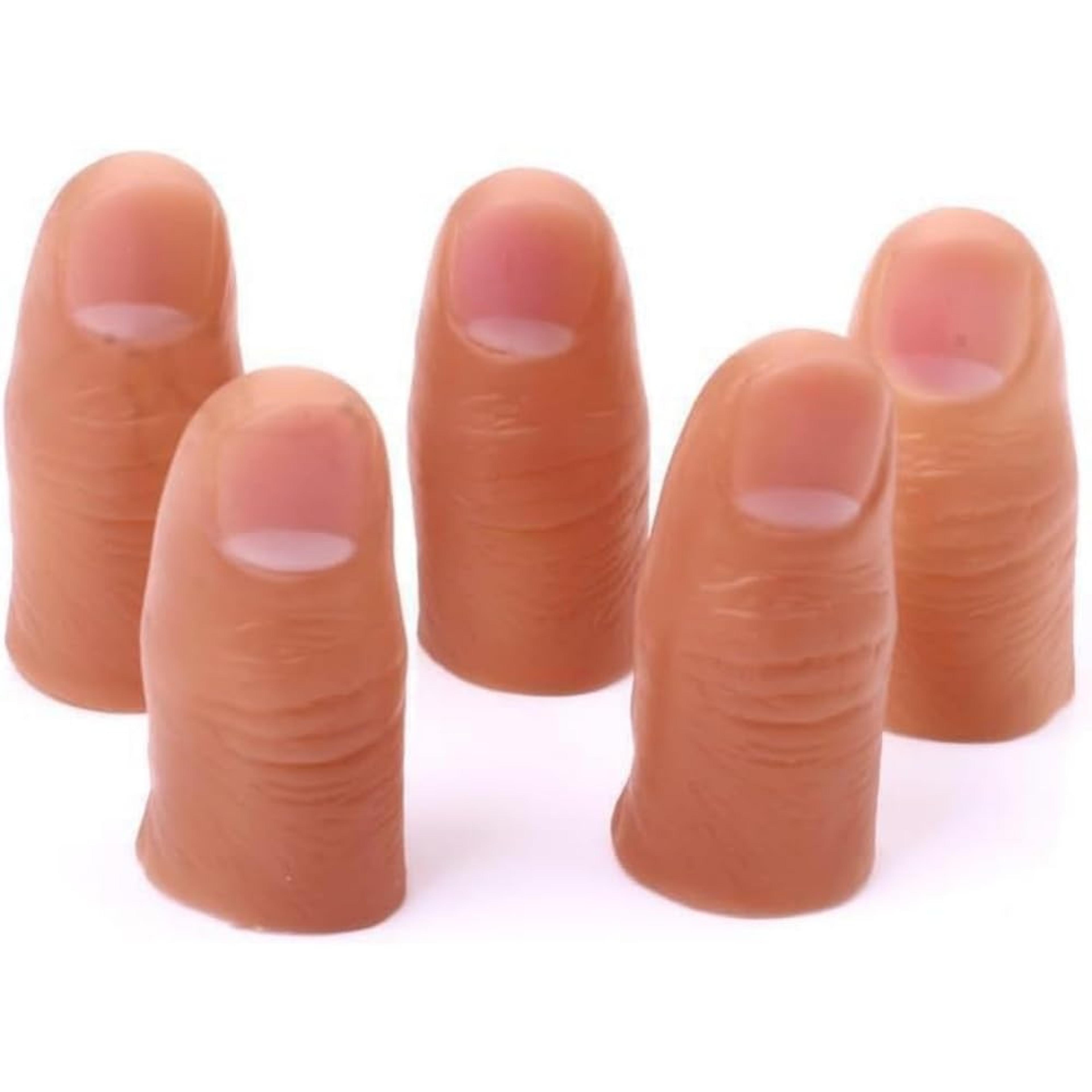 5Piece Soft Magic Thumb Tip Set CloseUp Vanishing Trick Props For Parties And Stage Shows 3