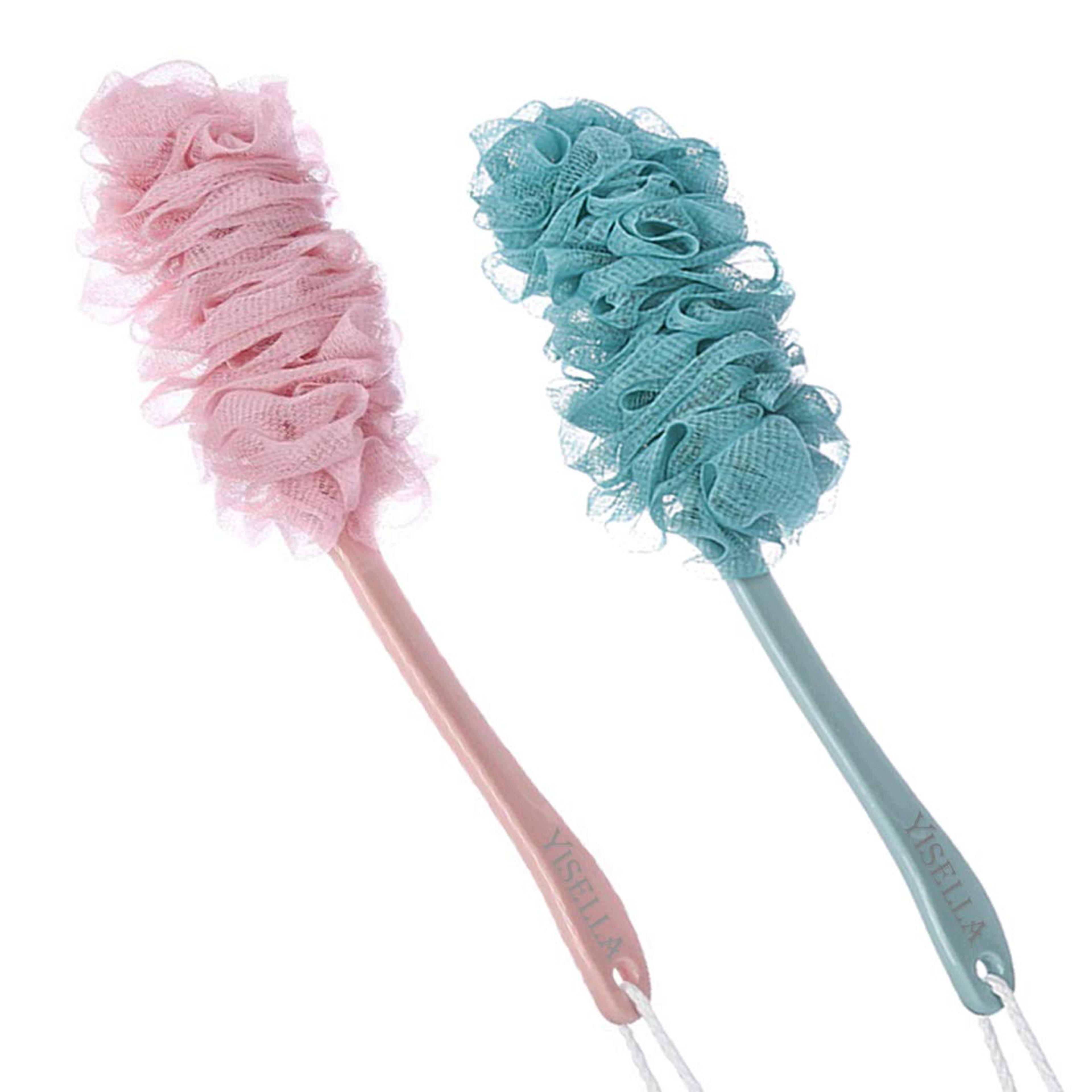 Long Handle Bath Pouf Soft Mesh Back Scrubber For Shower And Body Cleansing 4