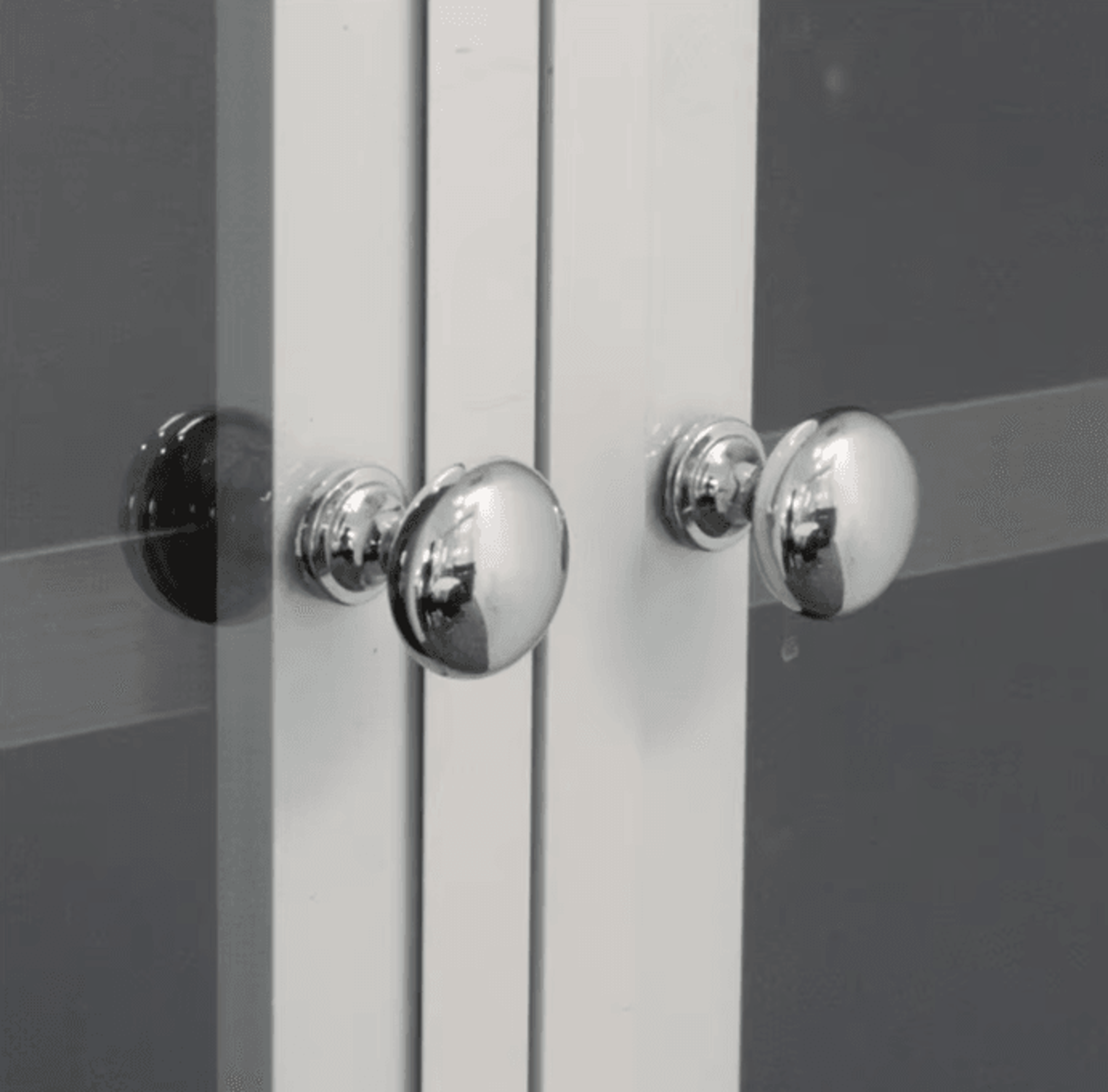 Chrome Metal Cabinet Knobs Silver Drawer And Wardrobe Handles 2 Or 4 Piece Set 2