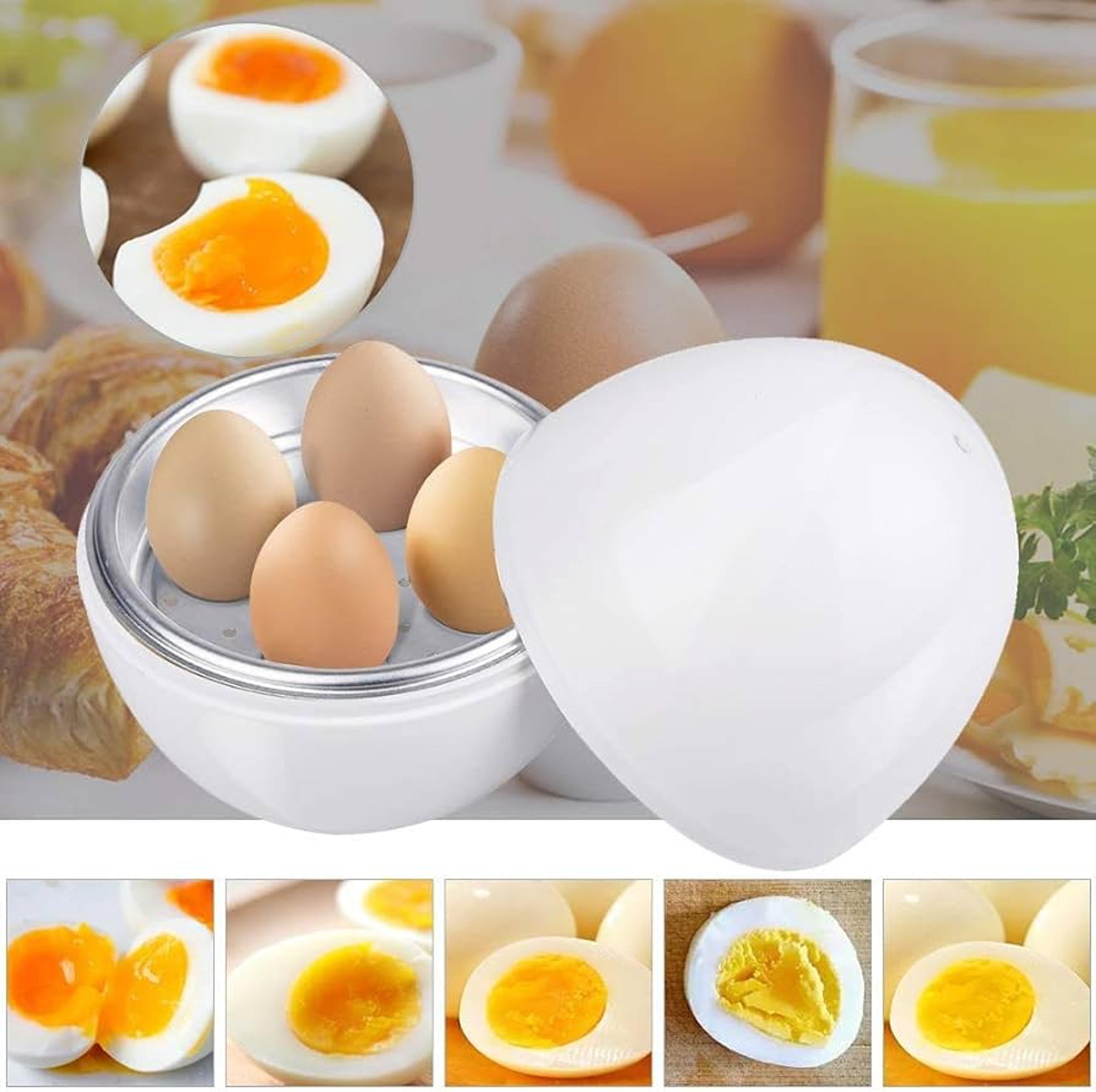 Microwave Egg Boiler Cooker 1 Or 4 Egg Steamer For Soft Medium And Hard Boiled Eggs 4