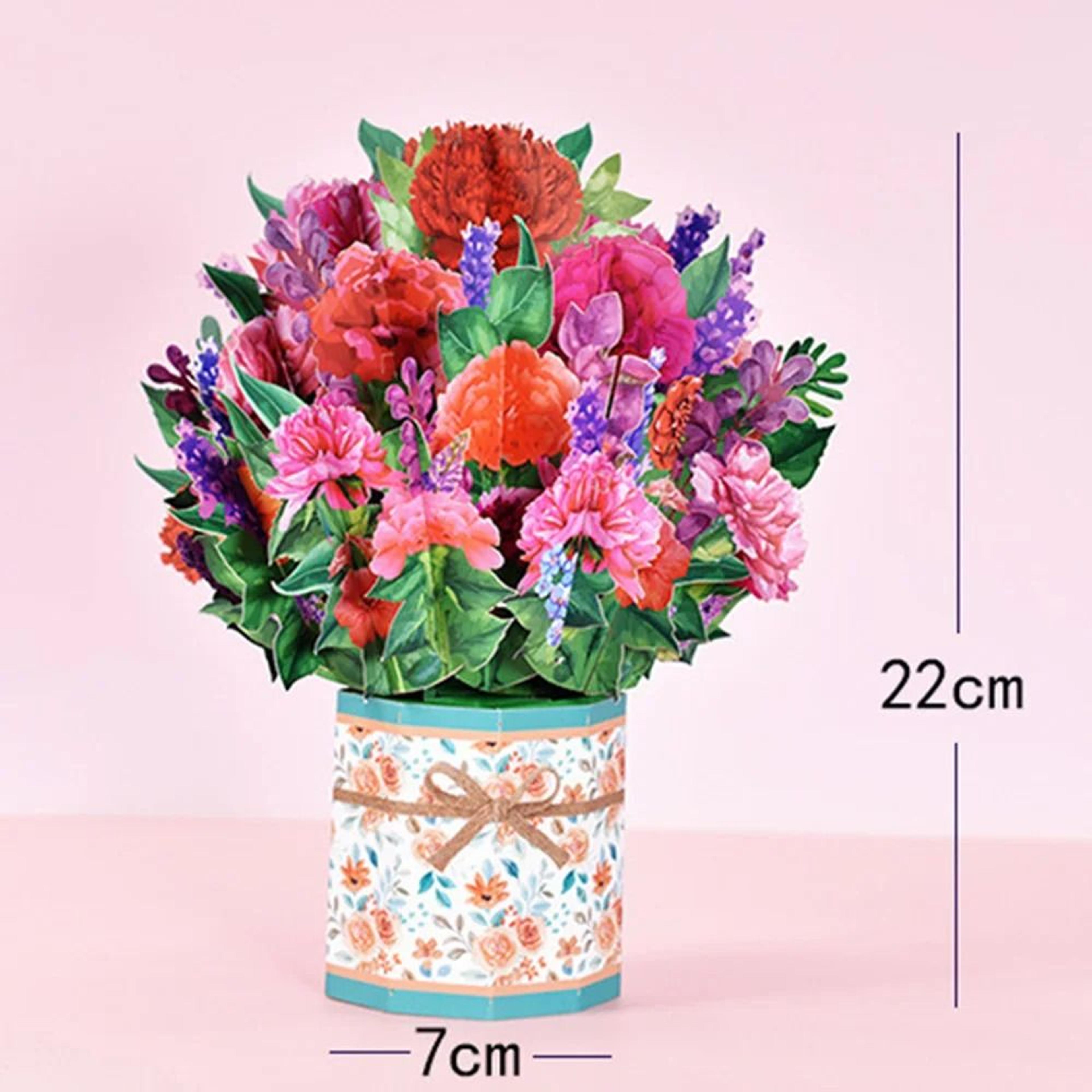 Forever Bloom 3D Pop Up Flower Bouquet Card 3