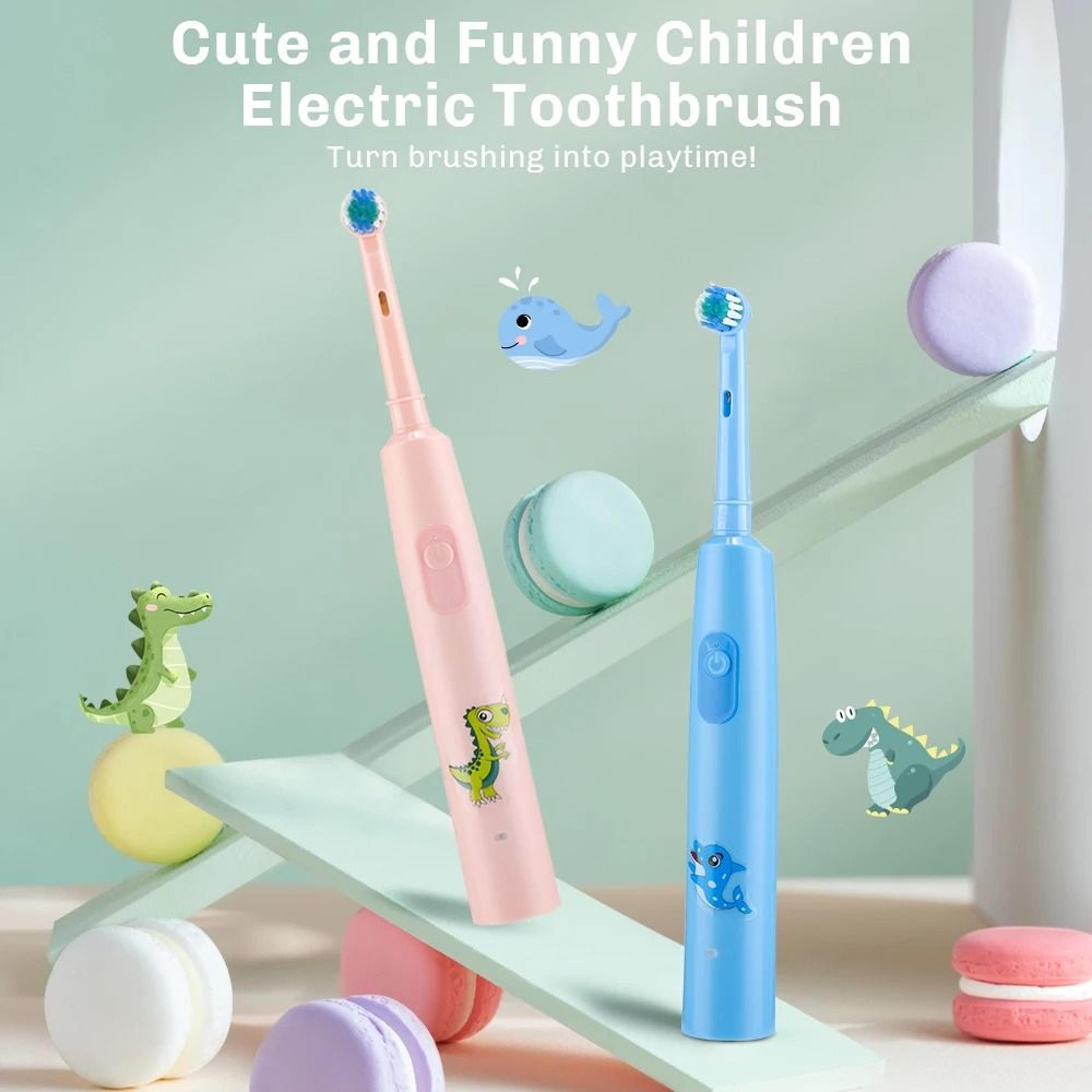 Kids Sonic Electric Toothbrush With 4 Replacement Heads 5