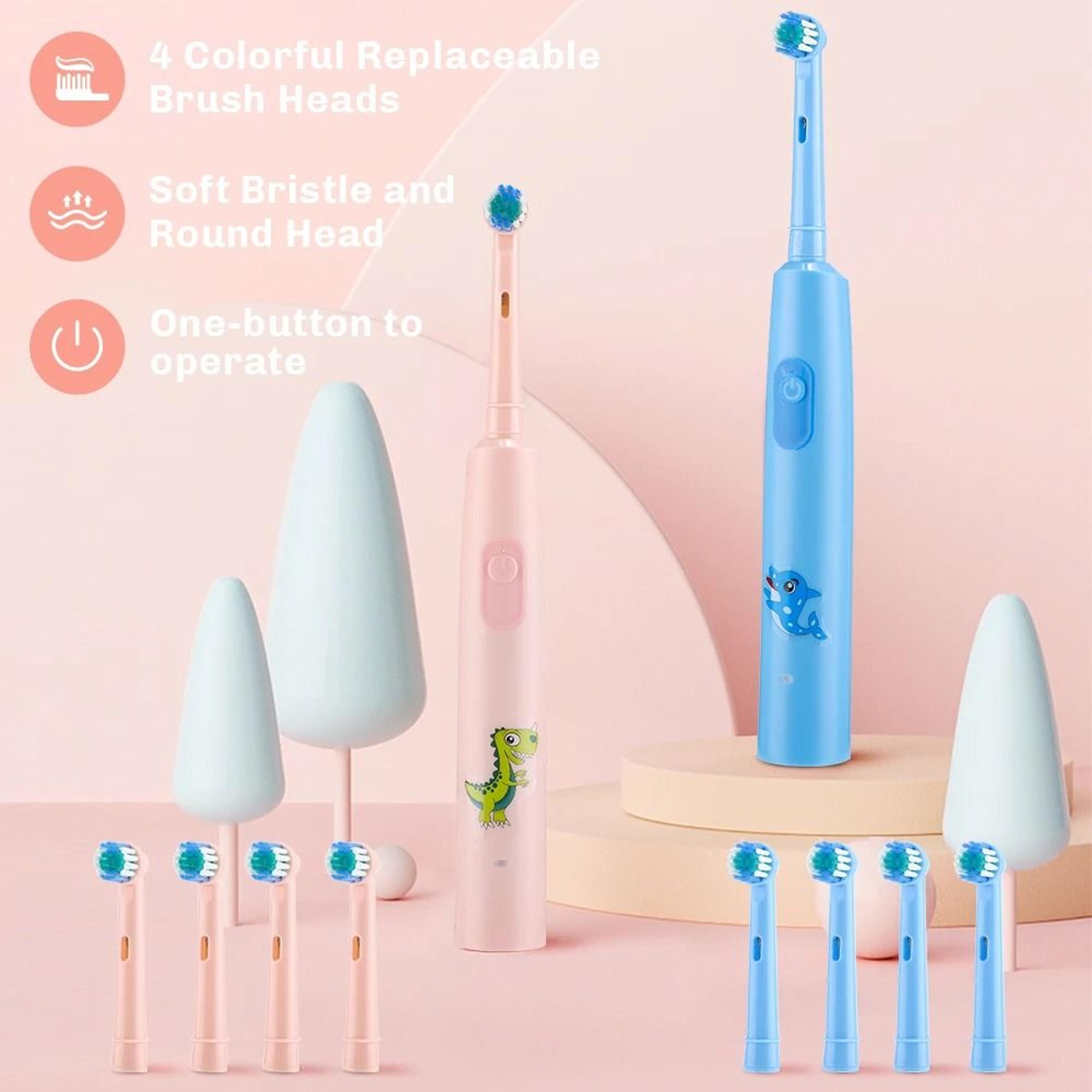 Kids Sonic Electric Toothbrush With 4 Replacement Heads 3