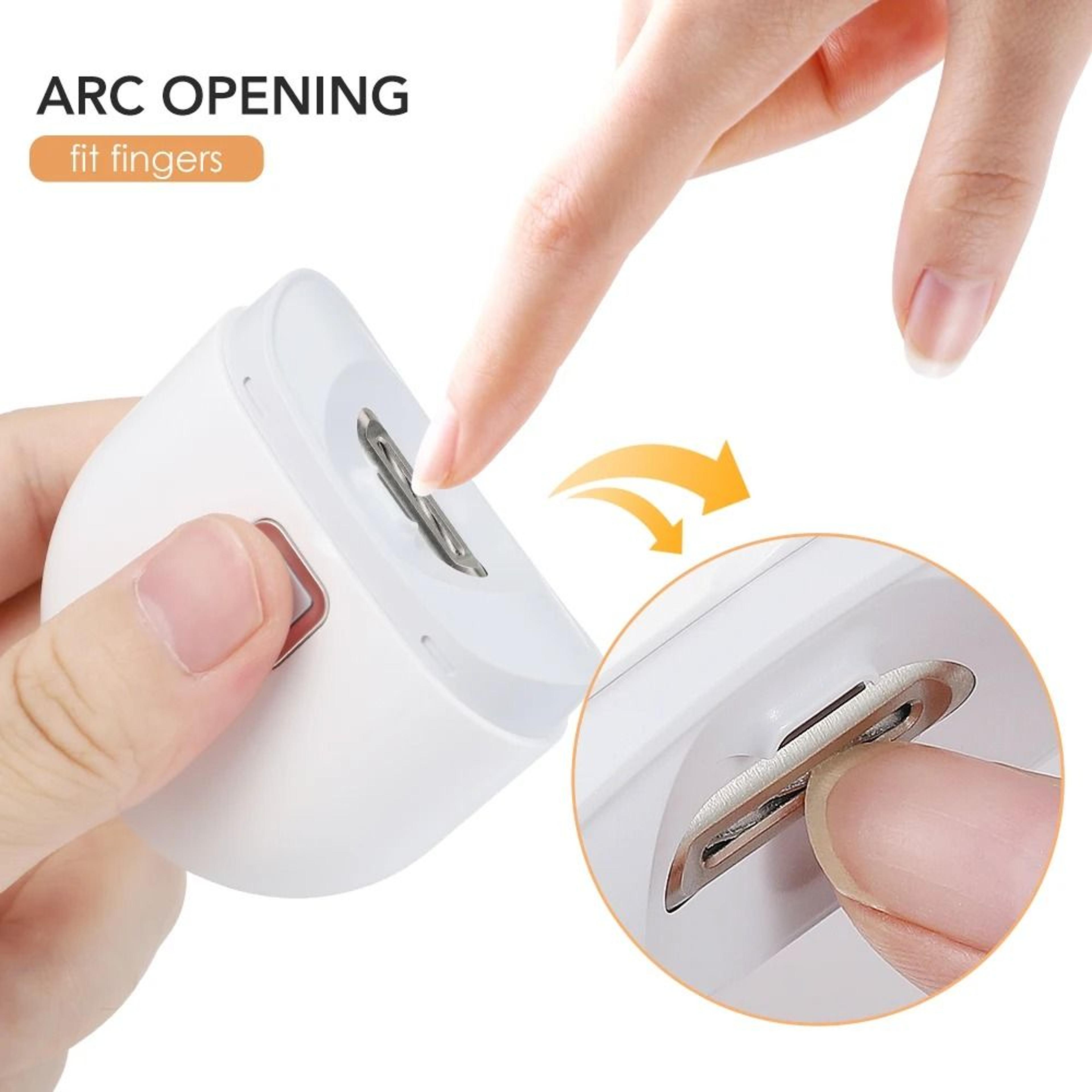 USB Rechargeable Automatic Electric Nail Clipper With LED Light 5