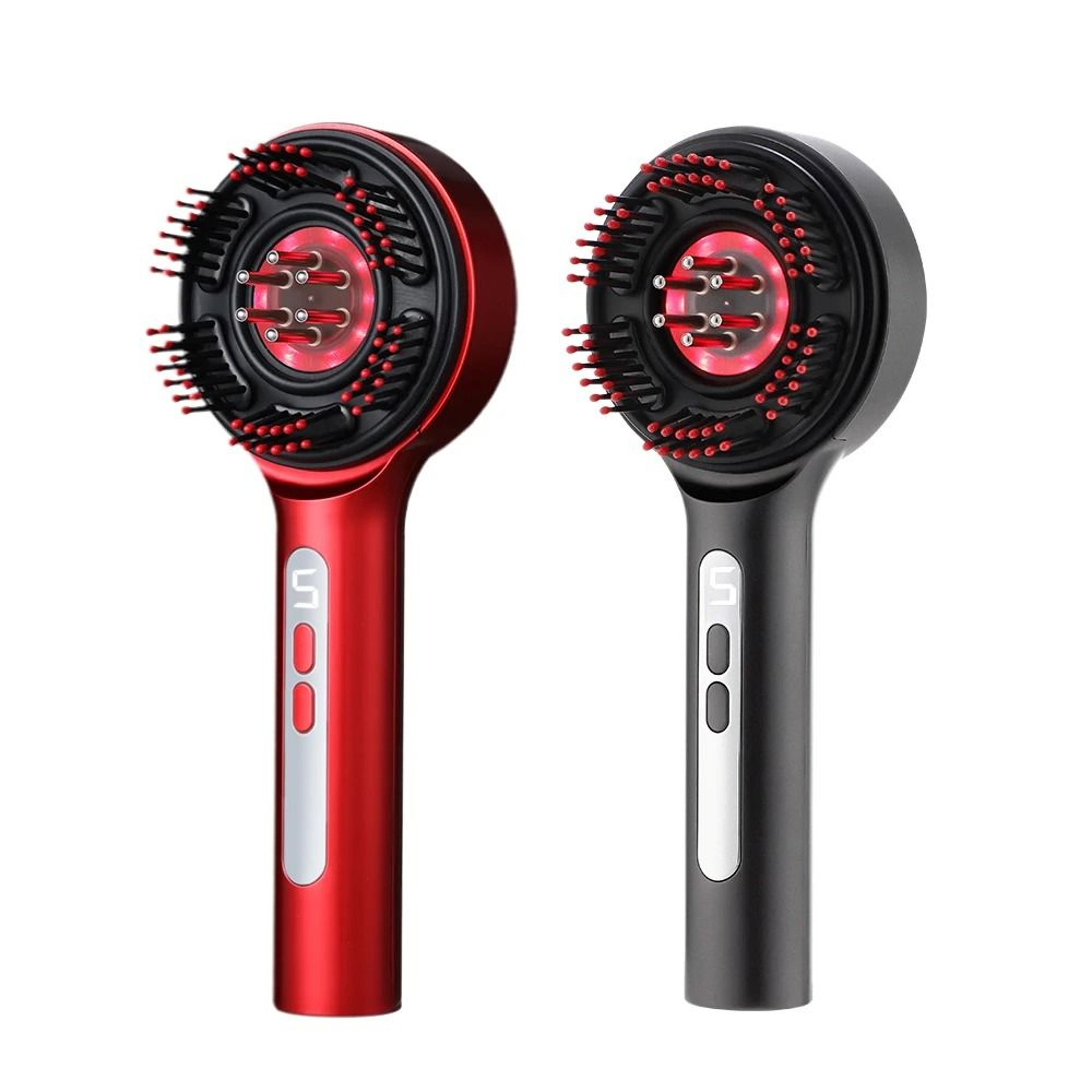 Electric Red Light Scalp Massager Brush With Oil Applicator 1