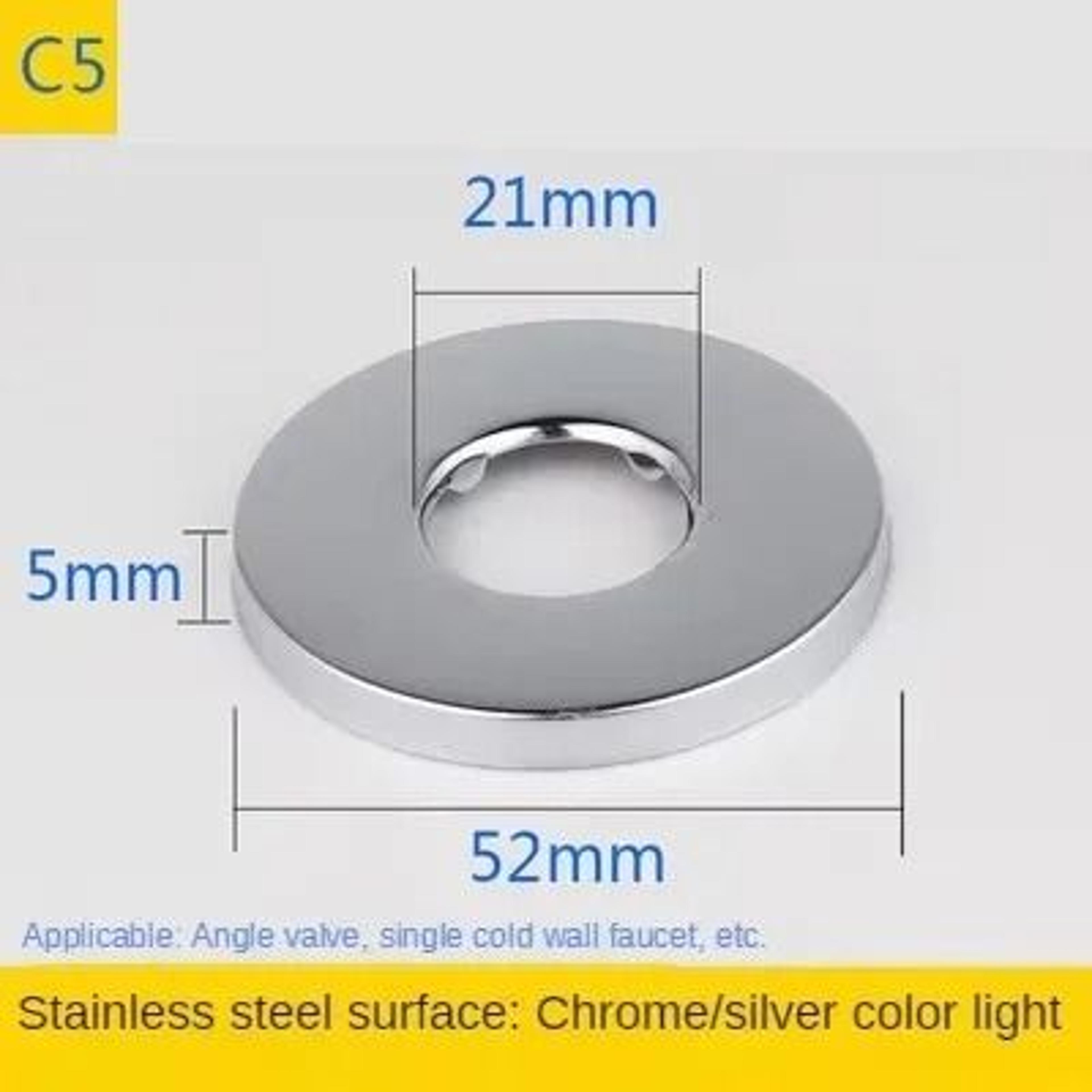 2PCS Stainless Steel Faucet Escutcheon Cover 12 And 34 Inch 3