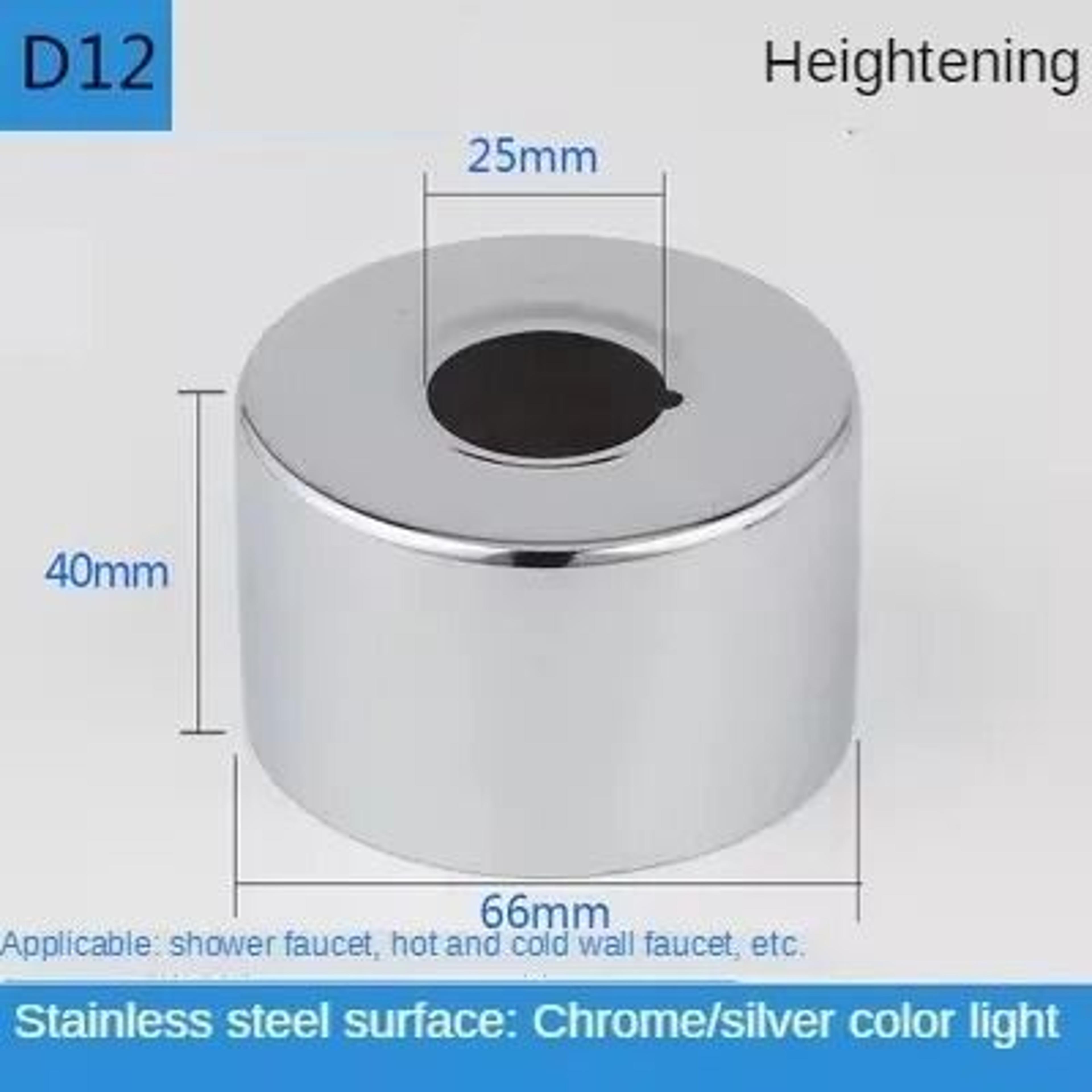 2PCS Stainless Steel Faucet Escutcheon Cover 12 And 34 Inch 15