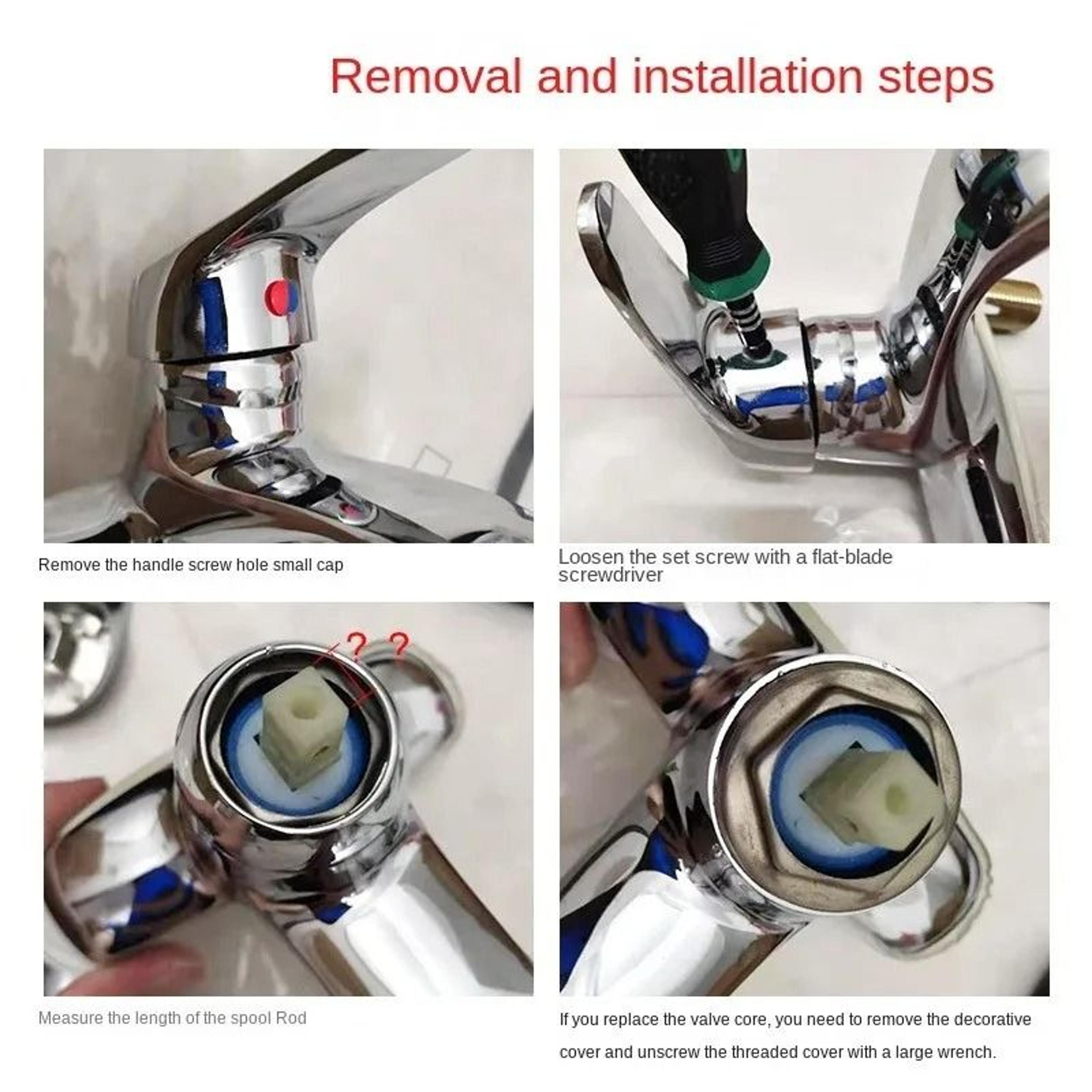 Hot Cold Faucet Handle Replacement Dial For Basin And Shower 11