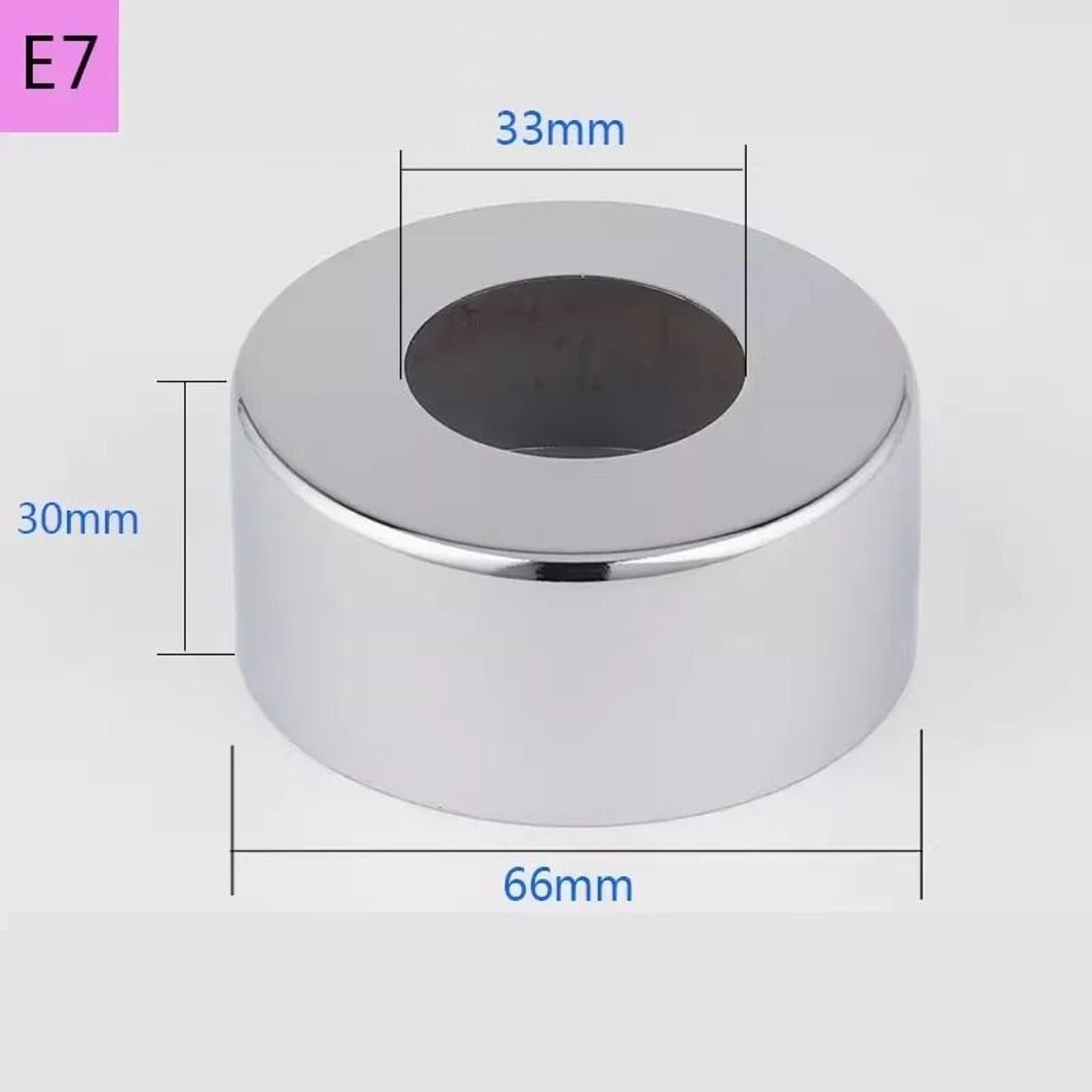 2PC Stainless Steel Faucet Decorative Cover Water Pipe Wall Cover 6