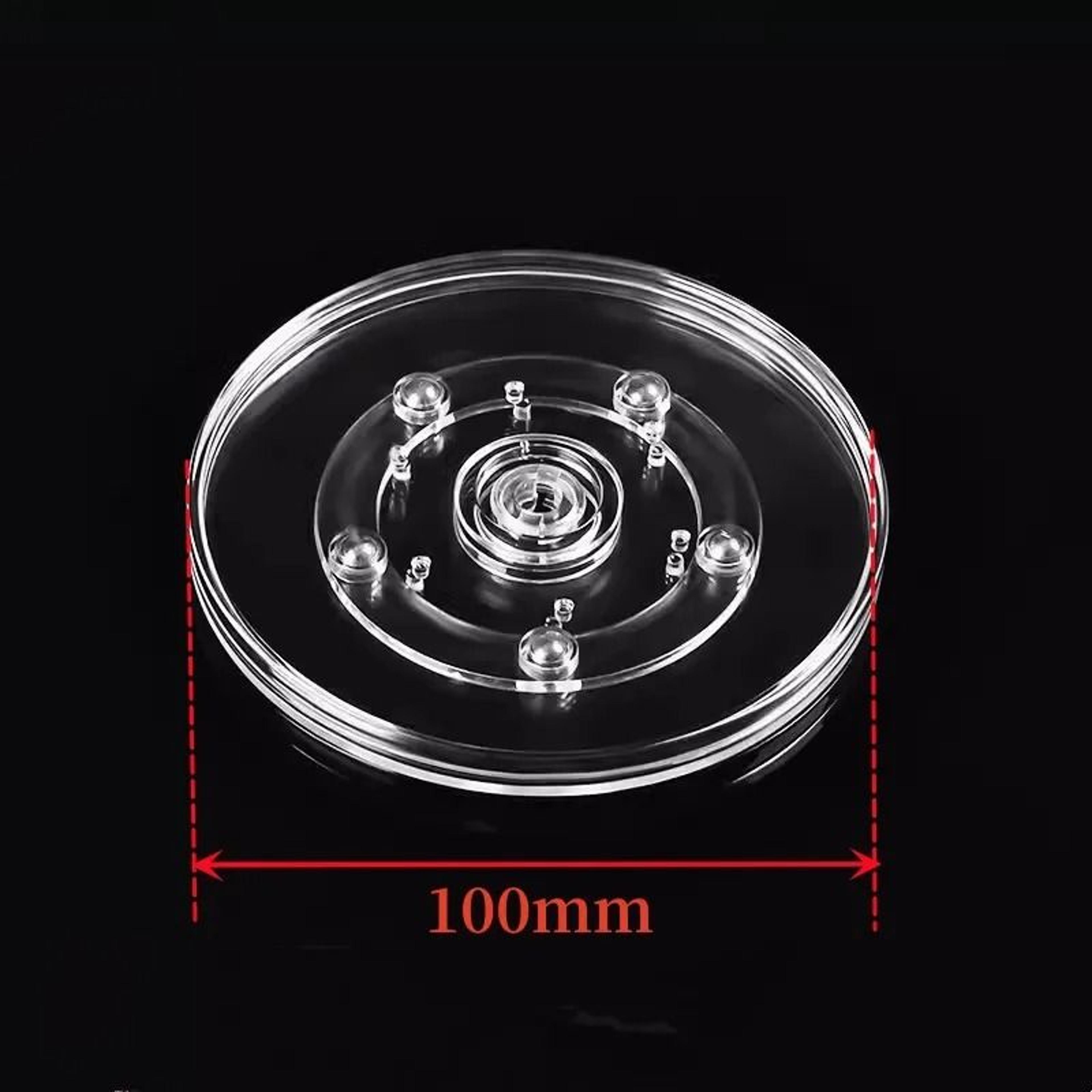 360 Rotating Acrylic Display Stand Clear Turntable Base 4