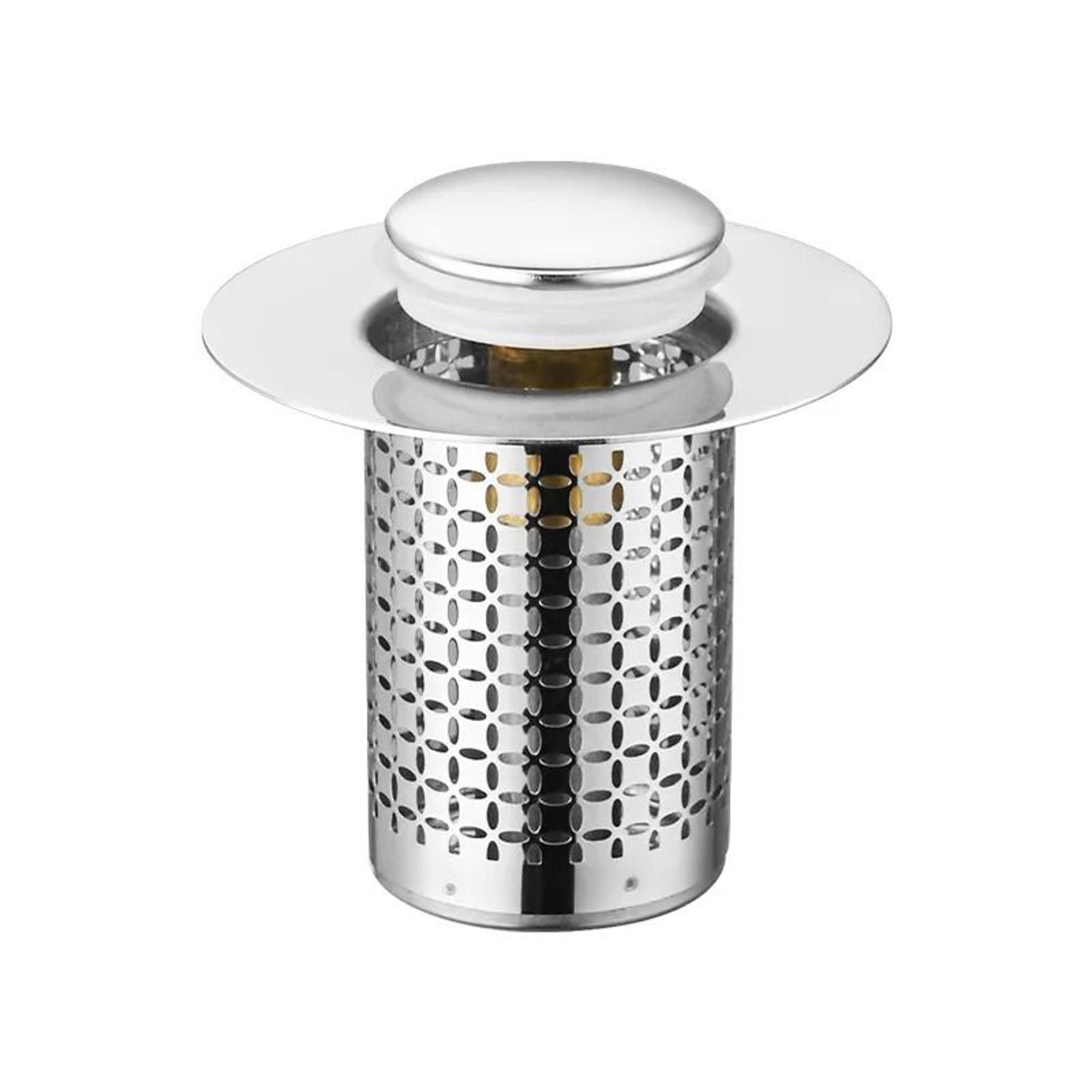Stainless Steel Pop Up Sink Stopper Hair Catcher Drain Filter 3