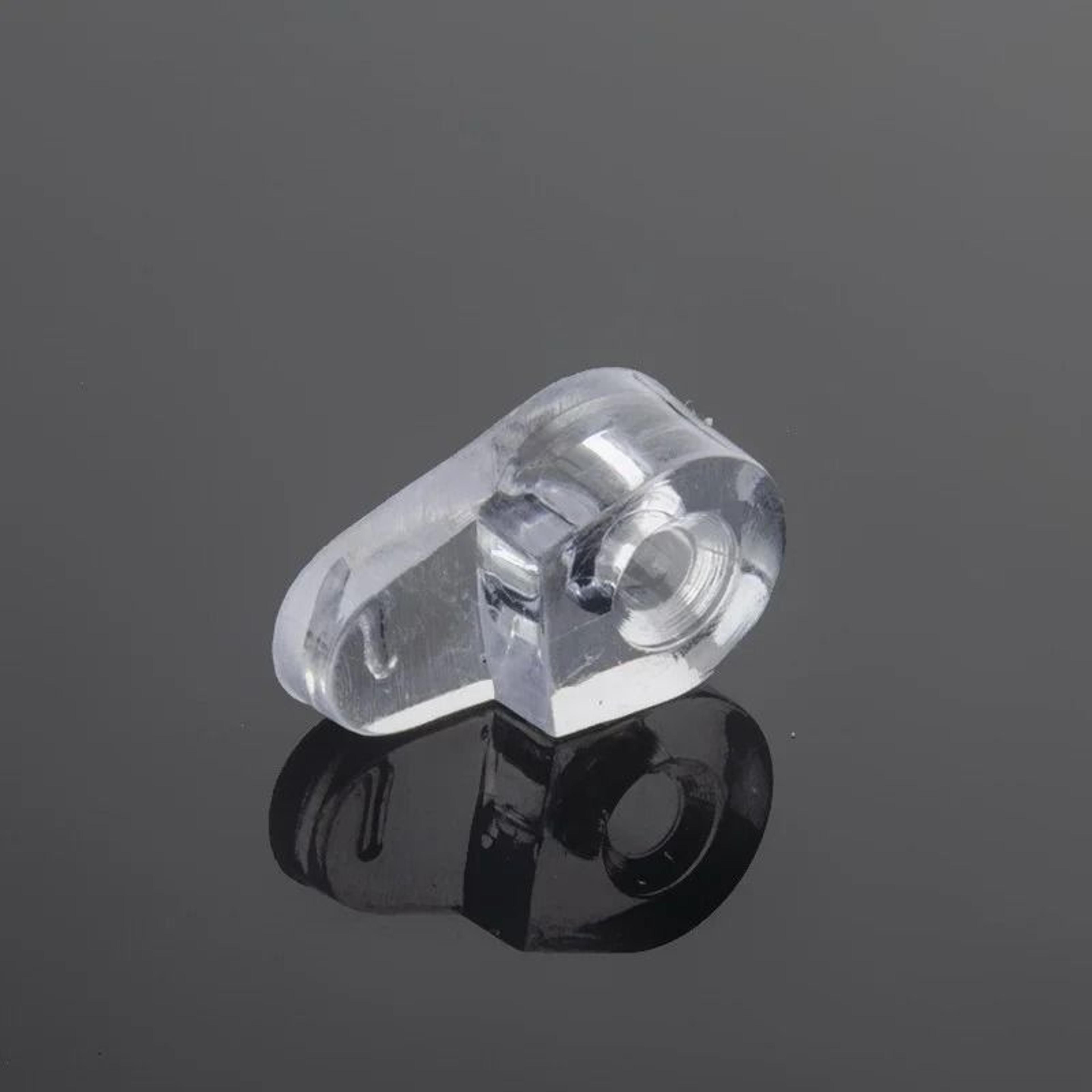 10PCS Transparent Plastic Glass Retainer Clips 2