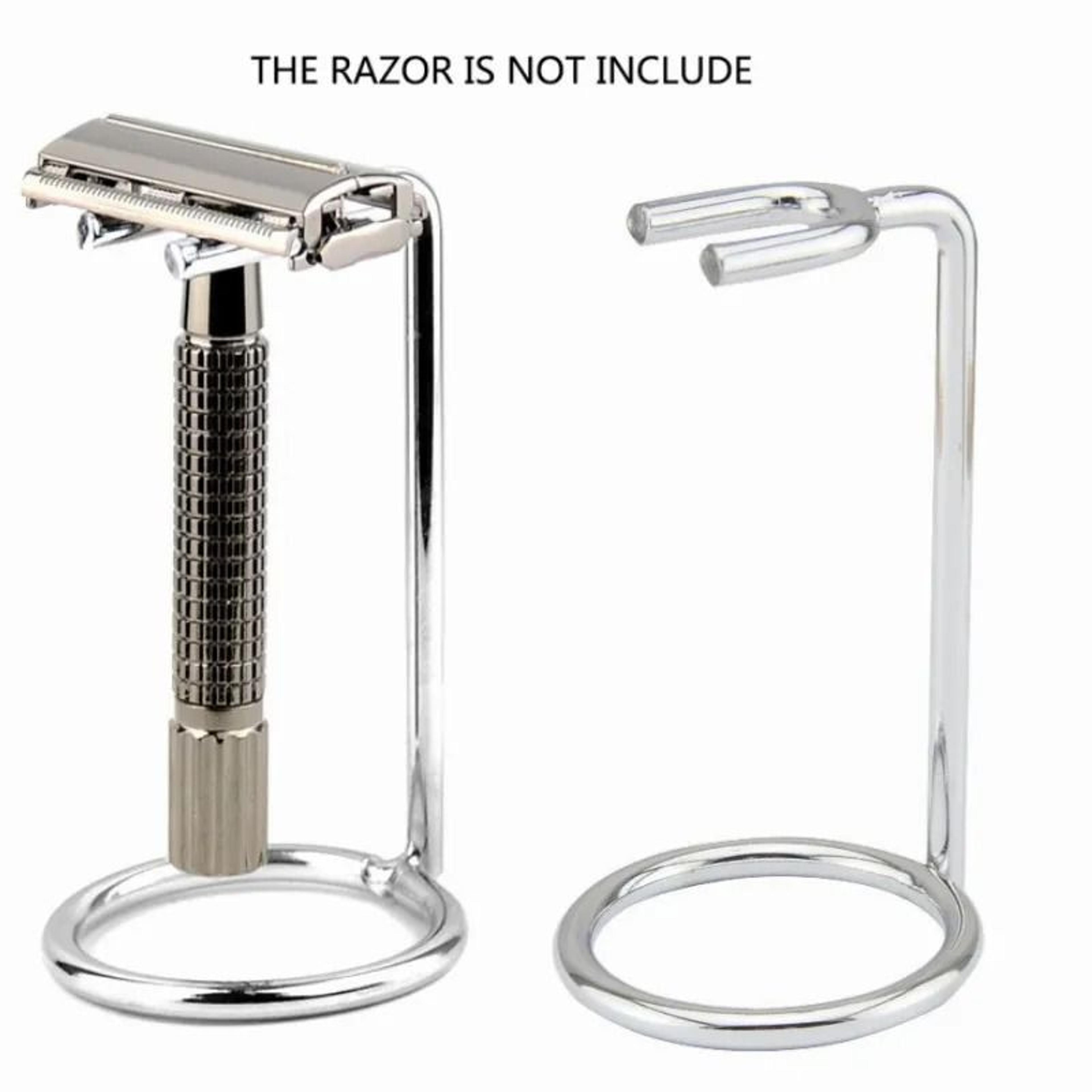 metal double edge safety razor stand holder