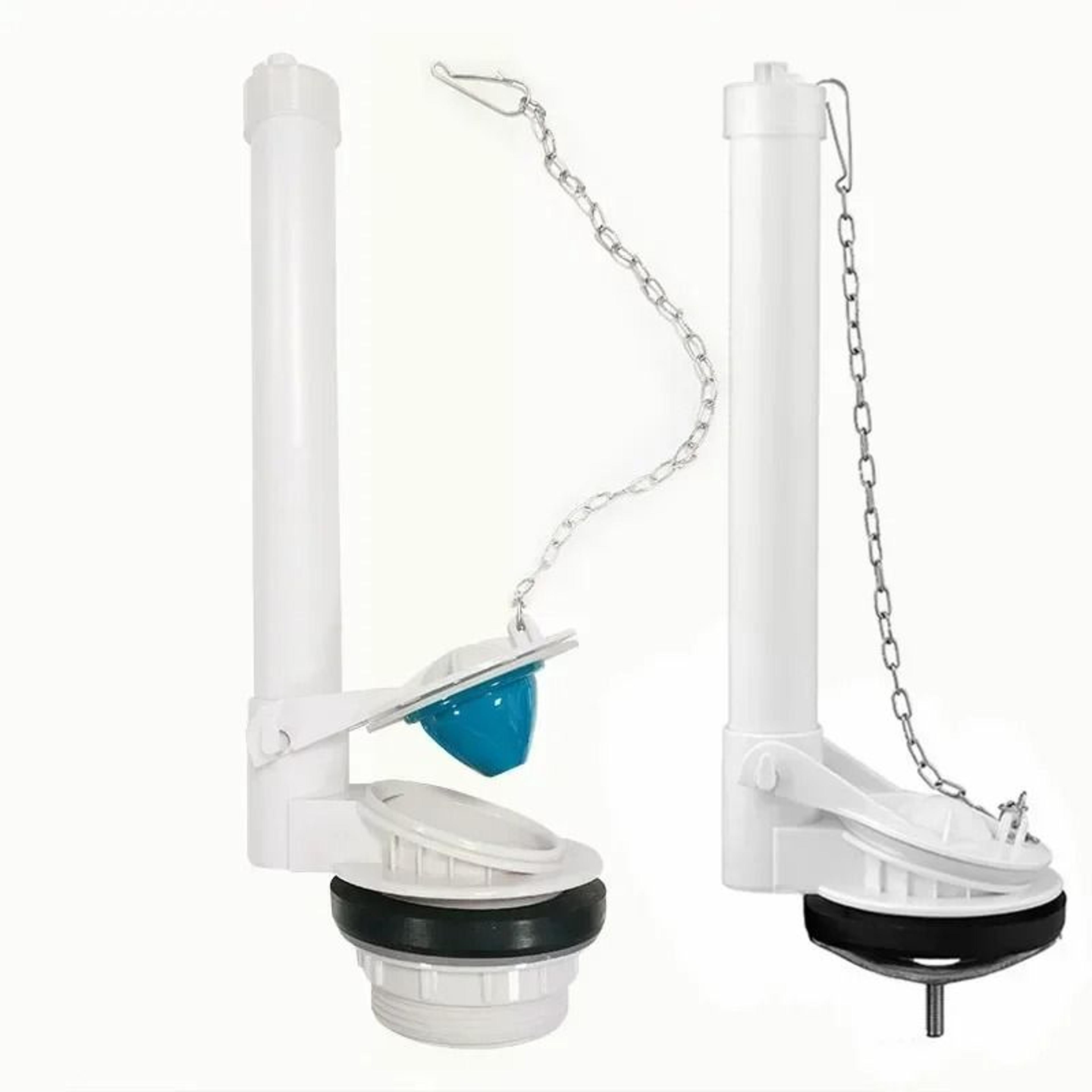 universal toilet tank flapper valve with chain