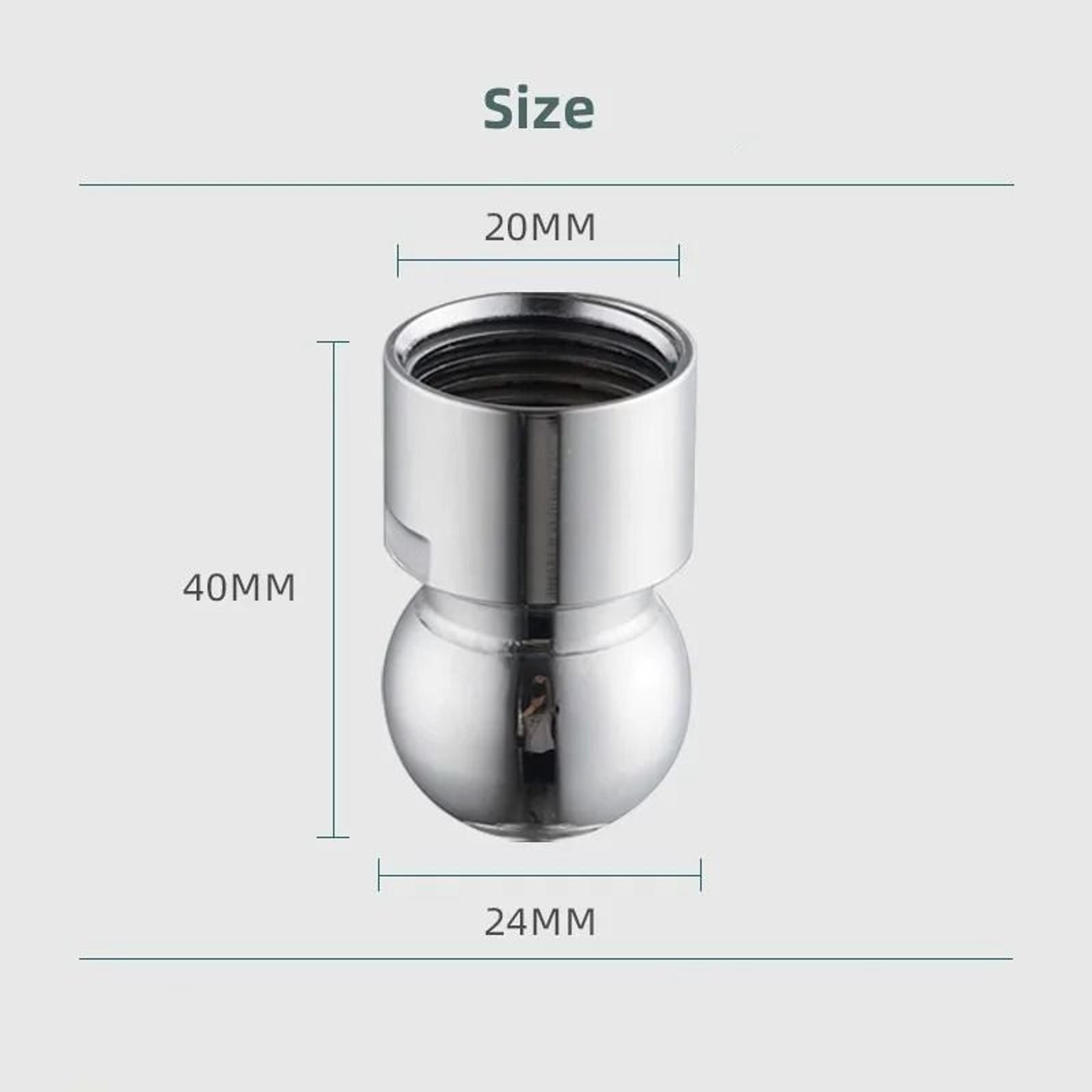 Universal 360 Copper Shower Head Ball Joint Adapter 2