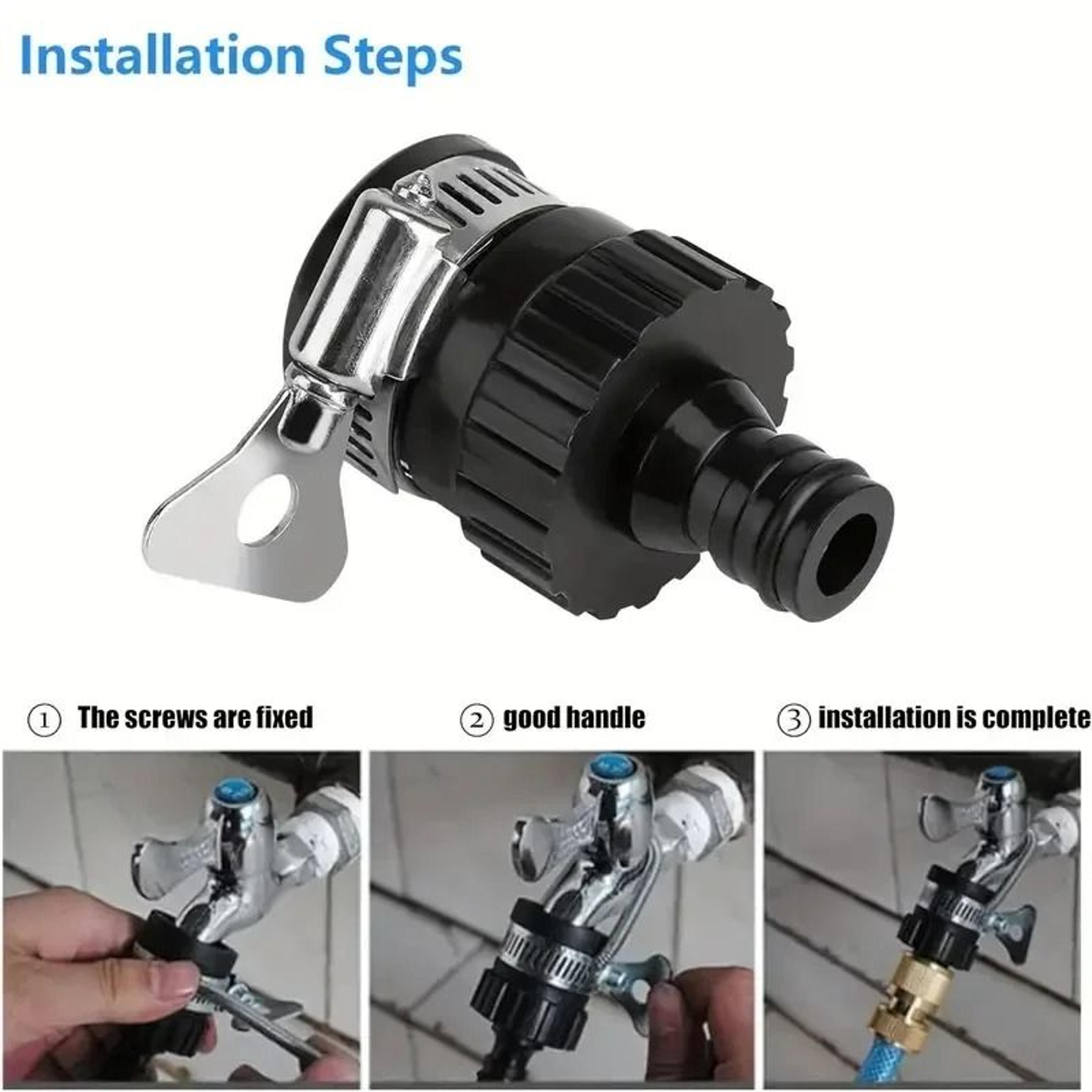 Universal Quick Connect Faucet Adapter For Garden Hose And Car Washing 7