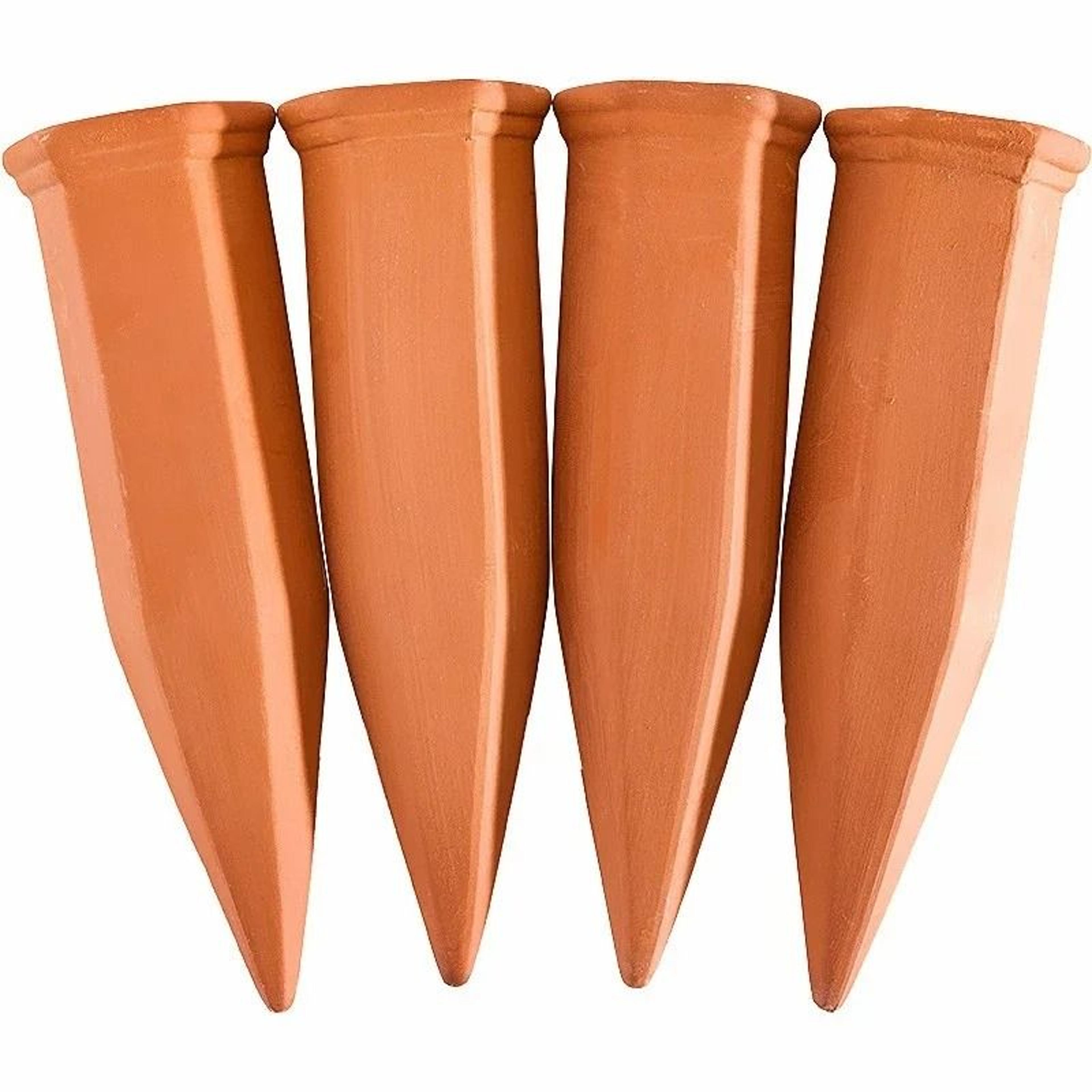 4Piece Terracotta SelfWatering Stakes For Automatic Plant Care 7
