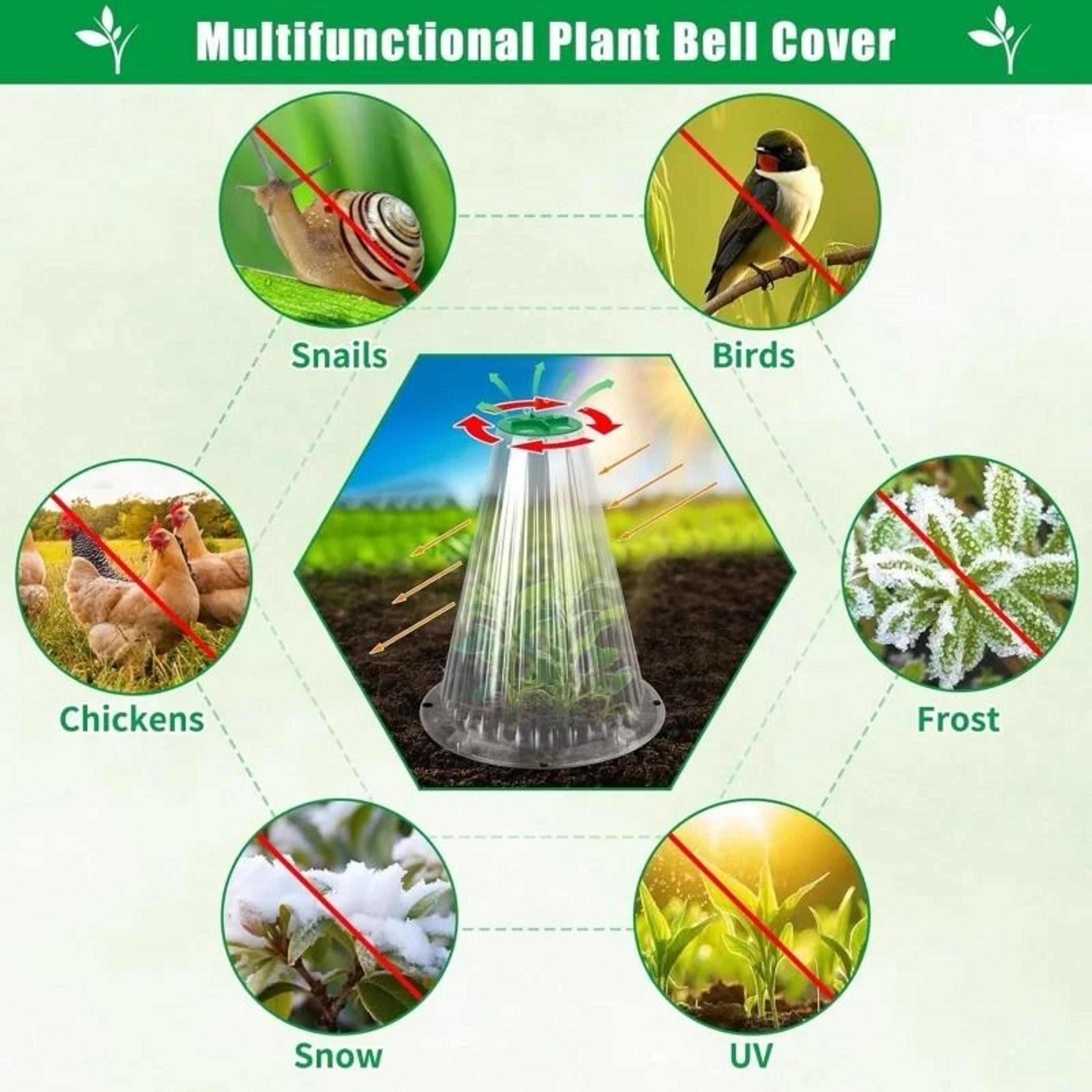 510Piece Reusable Seedling Protector And Snail Collar Set 5