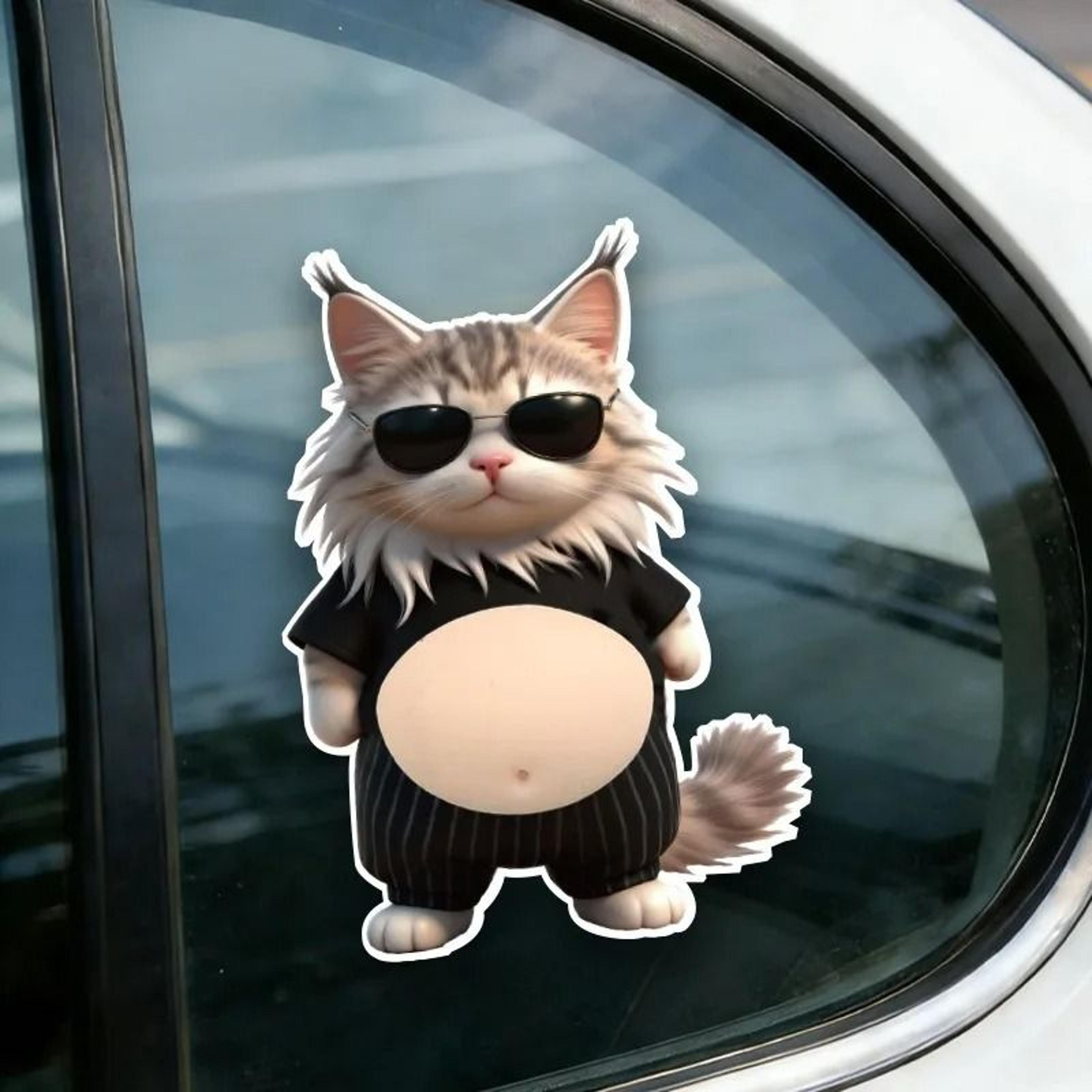 3D Squishy Cat Belly Sticker For Phone Cases And Car Decor 5