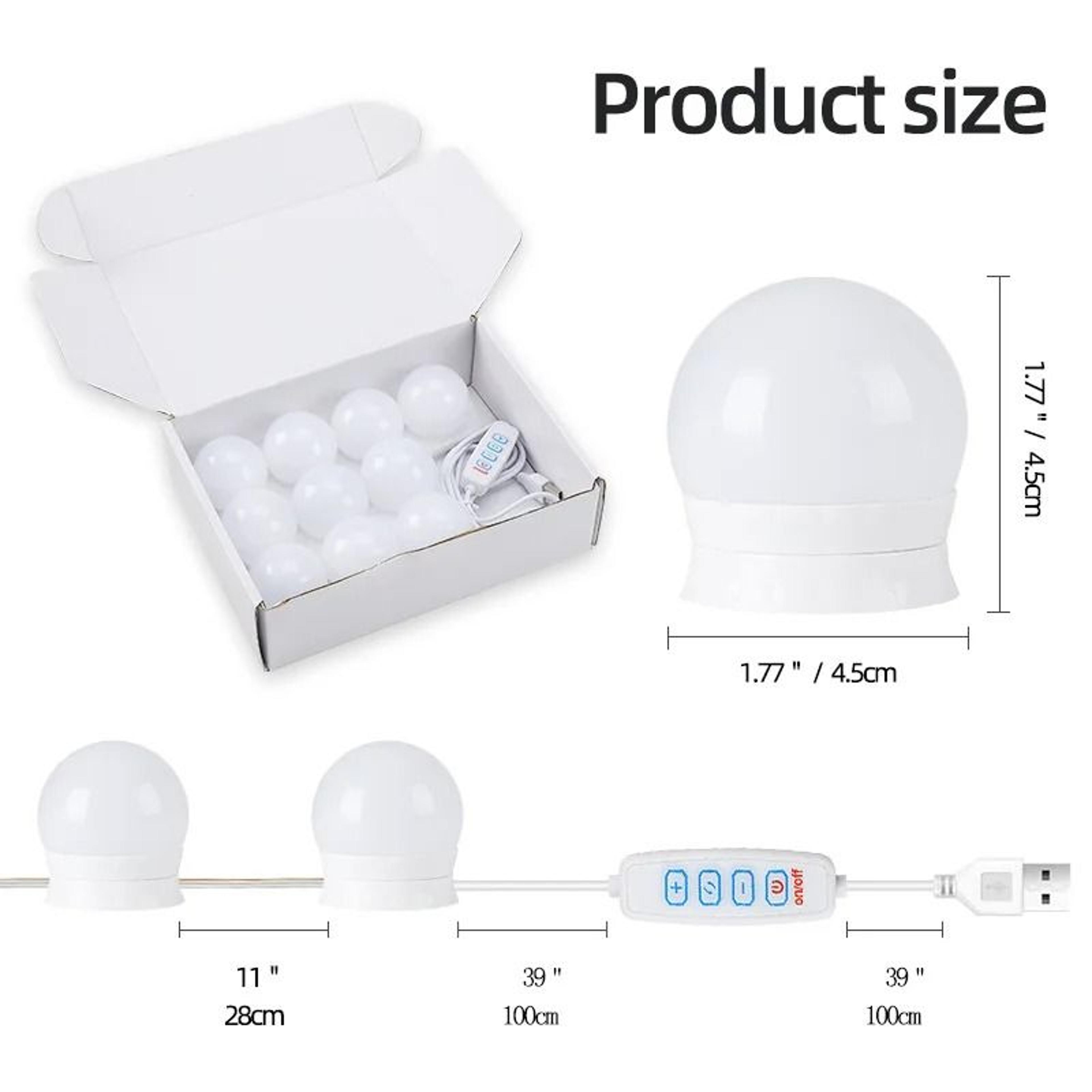 StickOn Hollywood Vanity Mirror Lights With 3 Color Modes 5