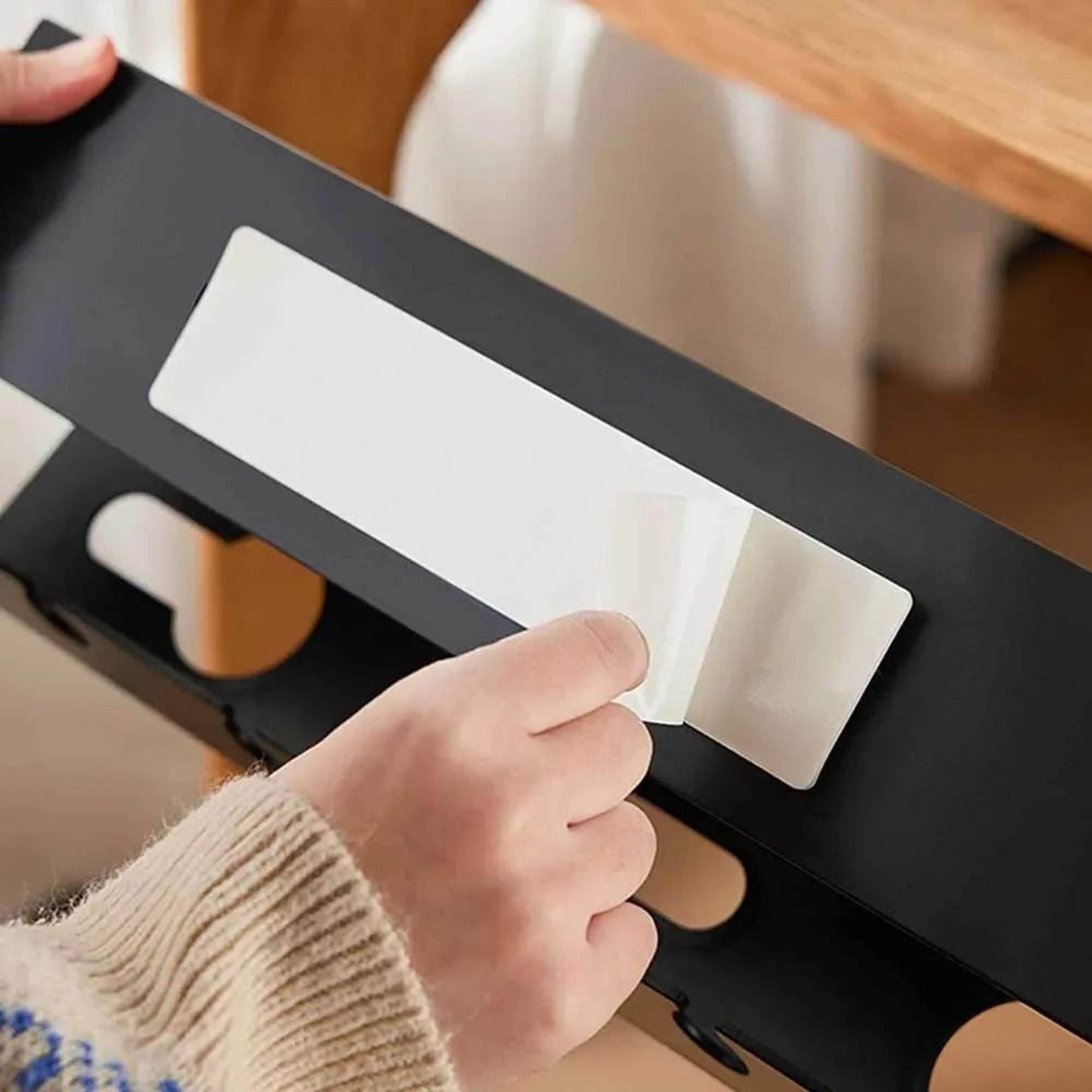 clamp-on under desk cable tray for power strips and cords