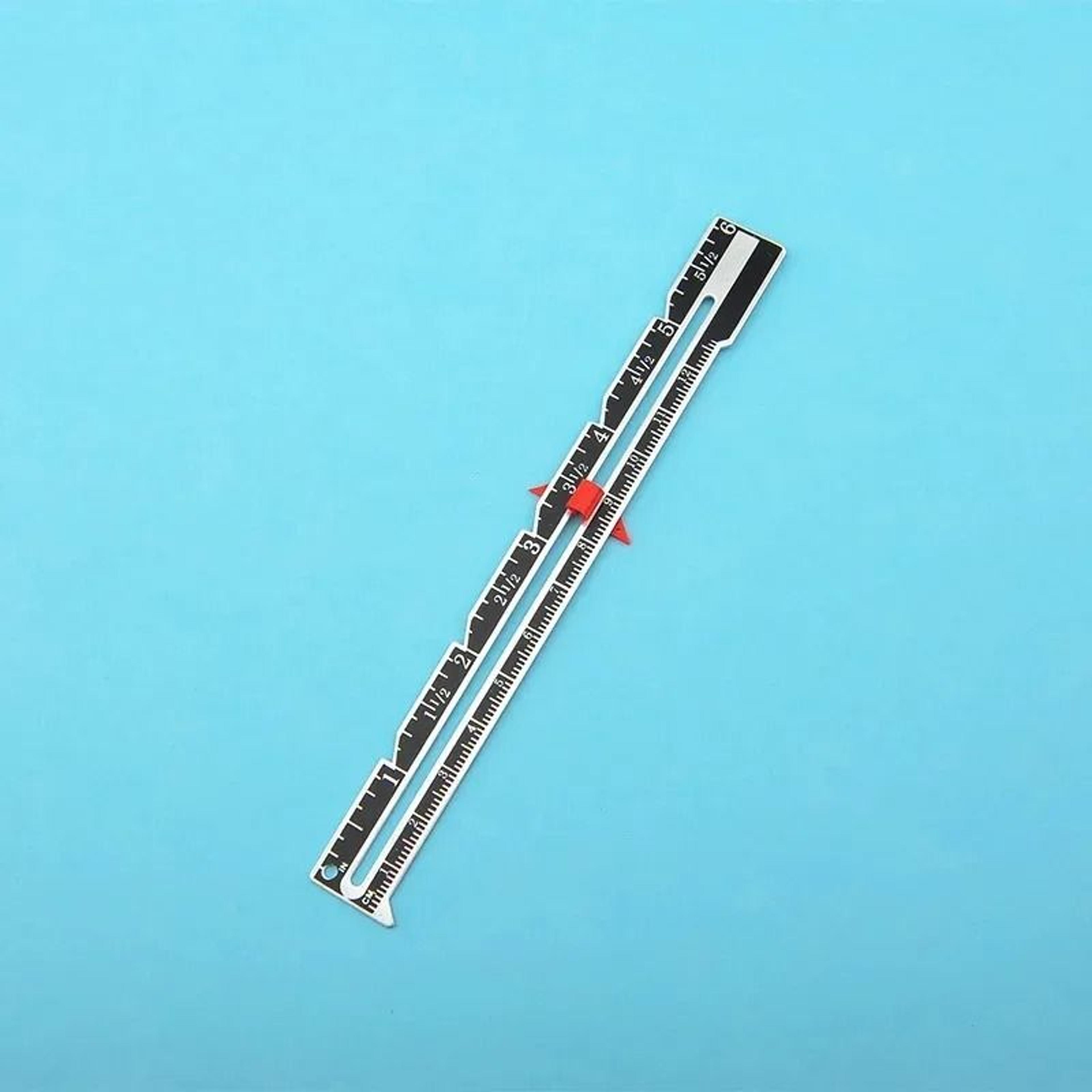 Metal Sliding Sewing Gauge For Quilting Hemming And Craft Measurements 1
