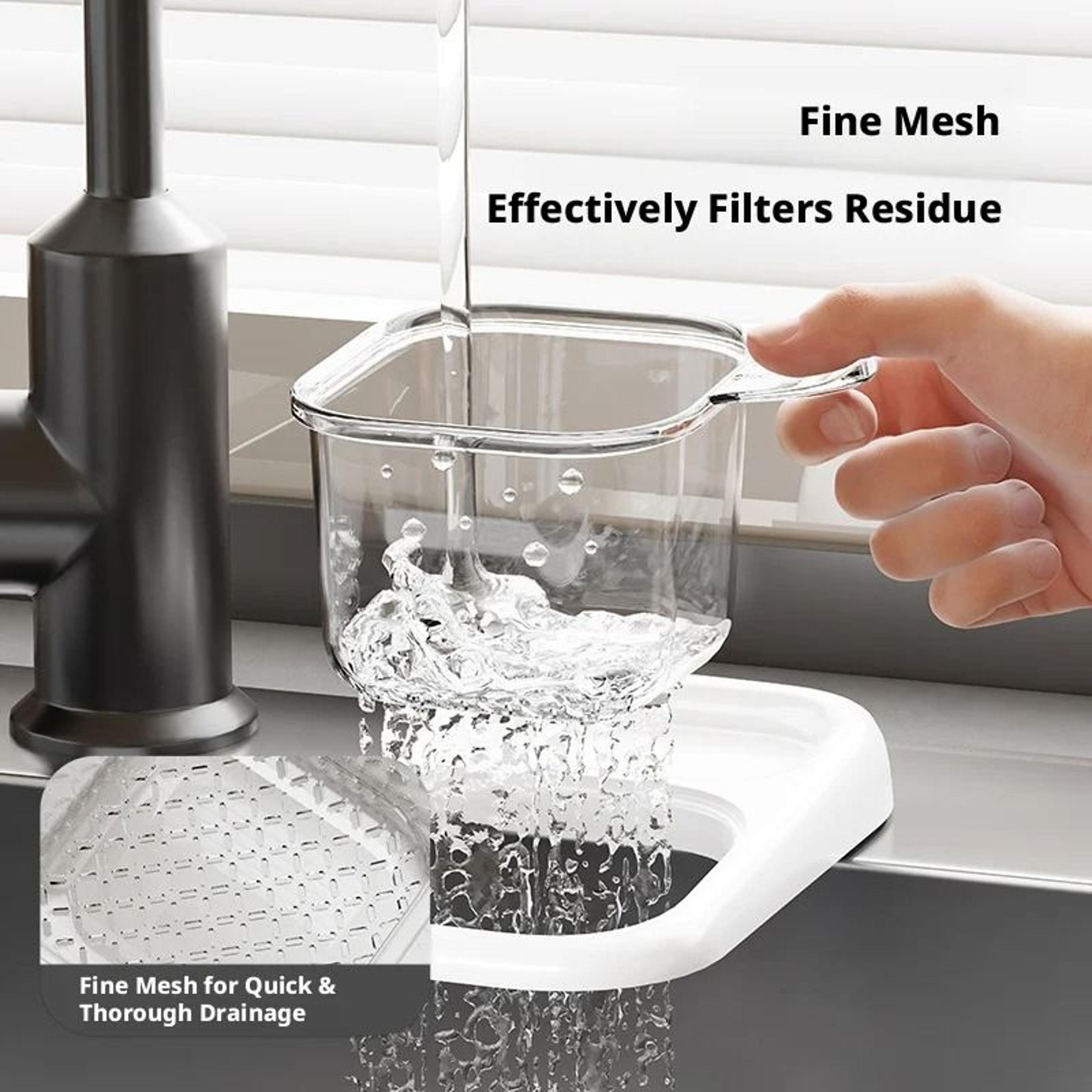 Kitchen Sink Food Waste Strainer Basket For Leftovers And Tea Leaves 8