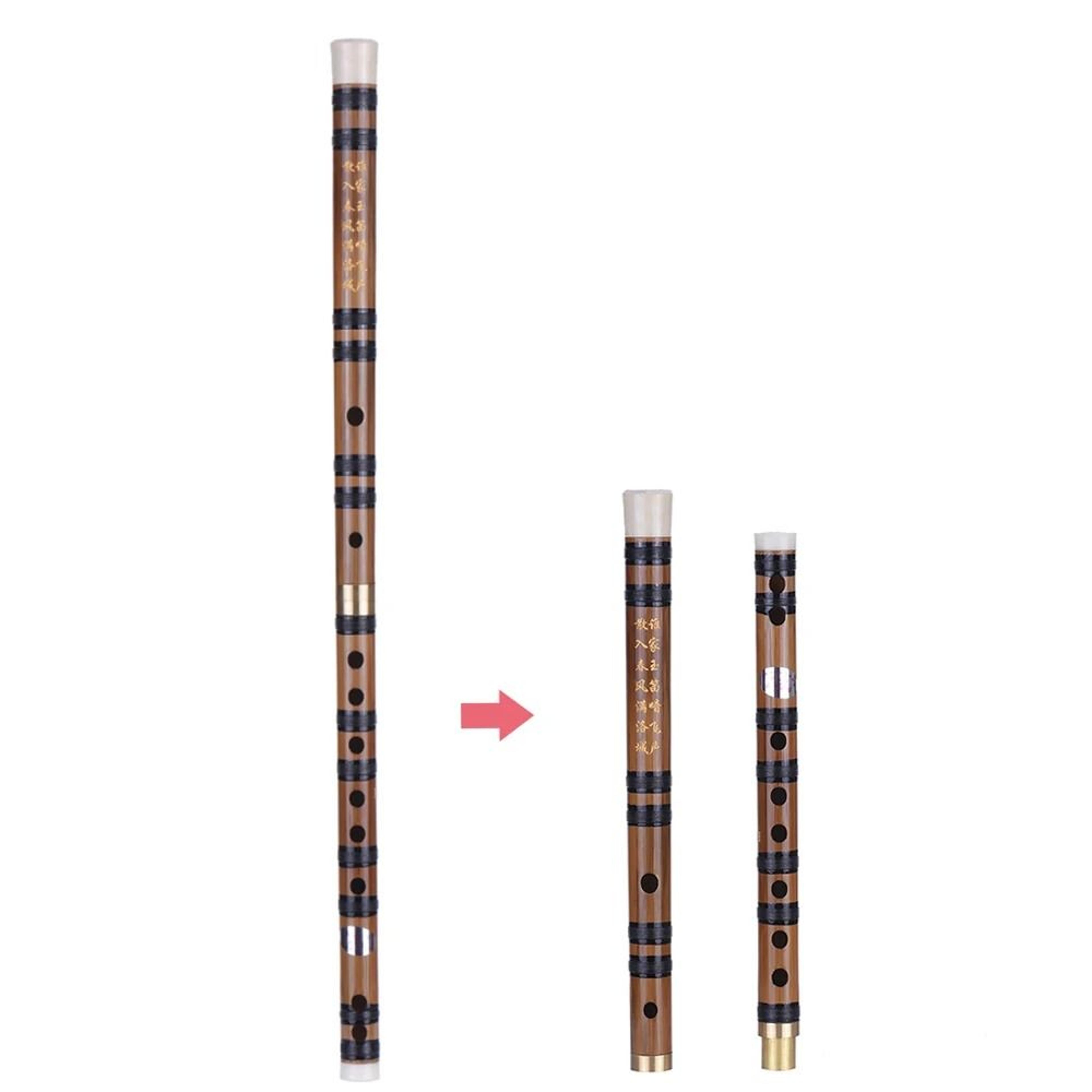 Handmade E Key Bitter Bamboo Dizi Flute For Beginners 1