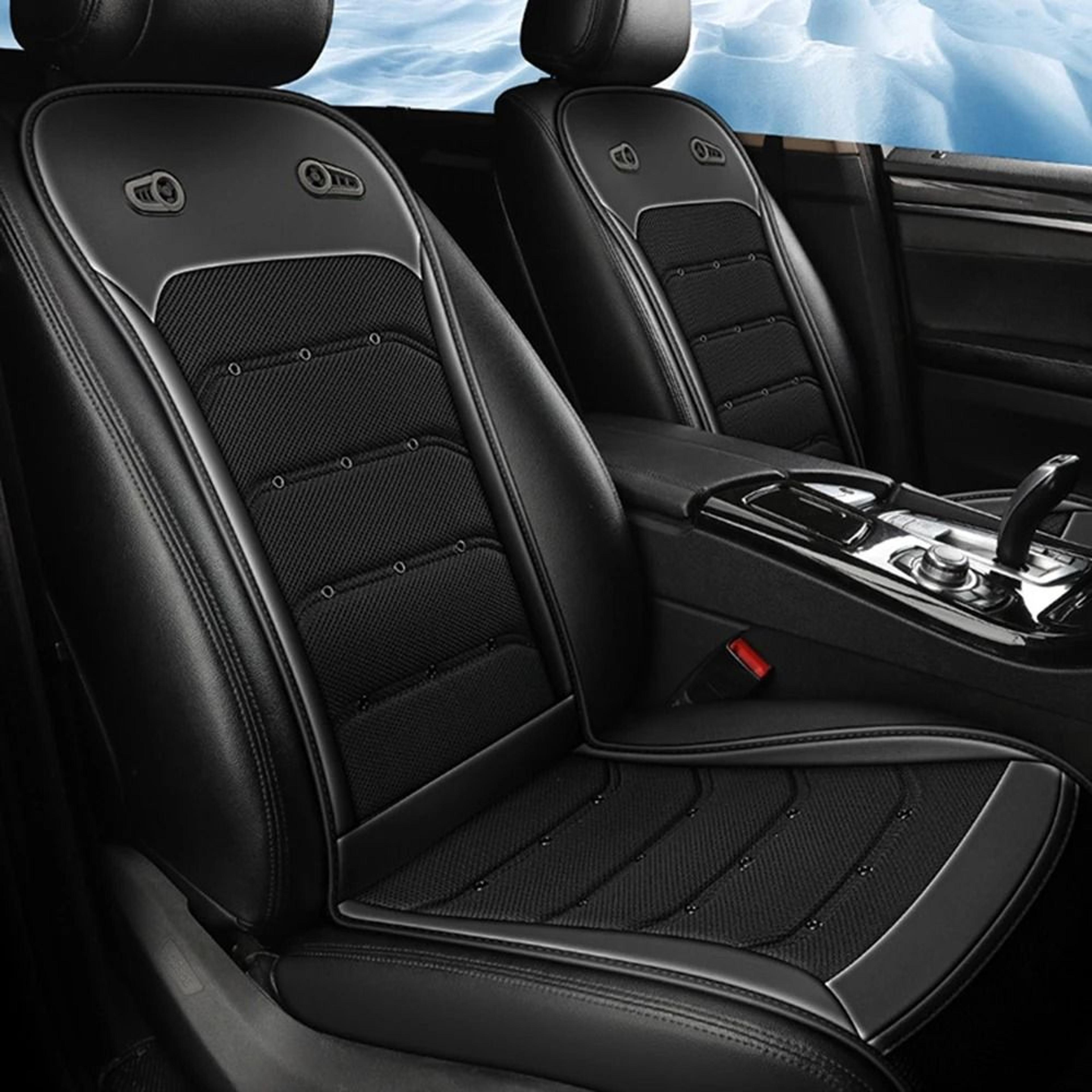 12v 24v ventilated cooling car seat cushion with built-in fans