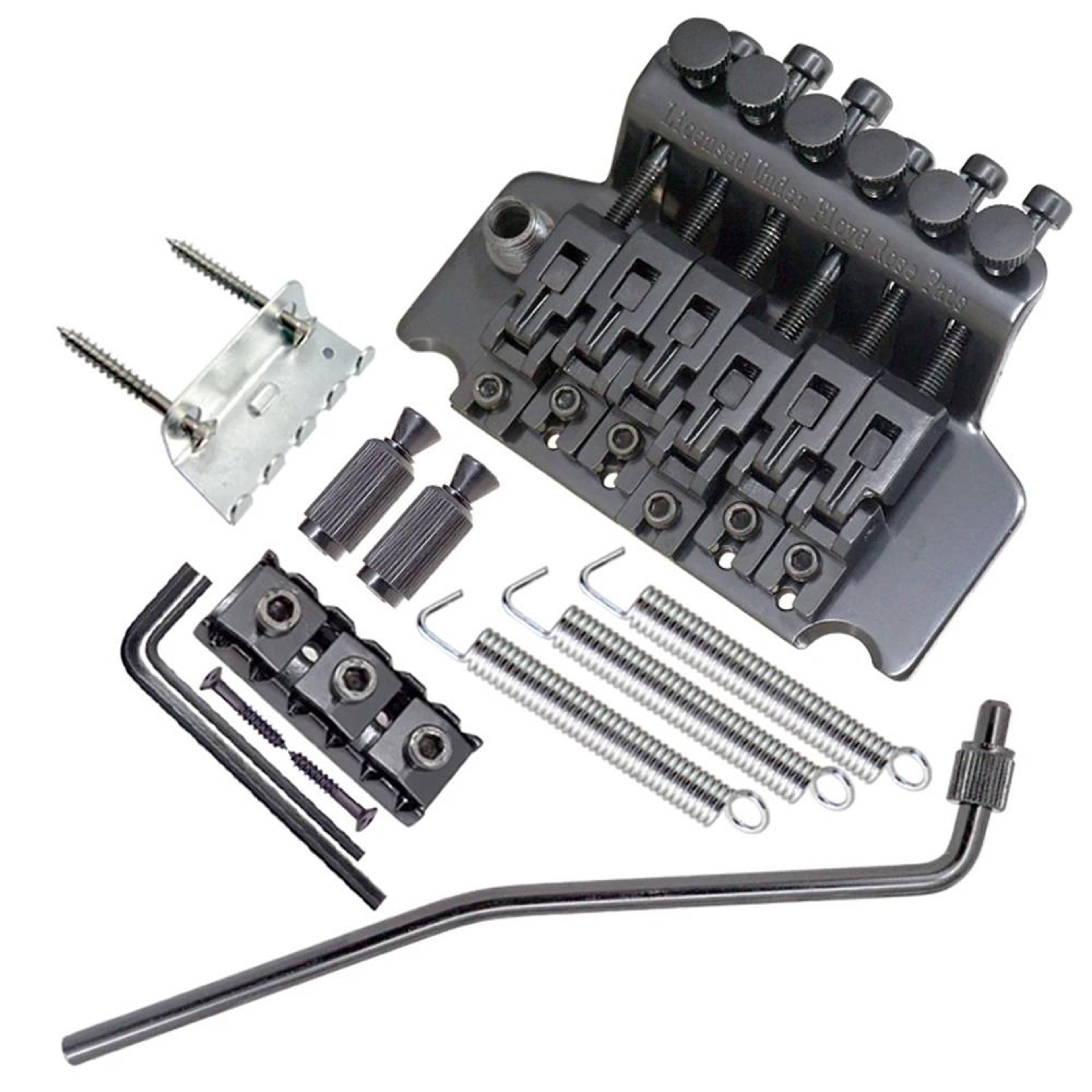 6-string roller saddle tremolo bridge tailpiece for electric guitar