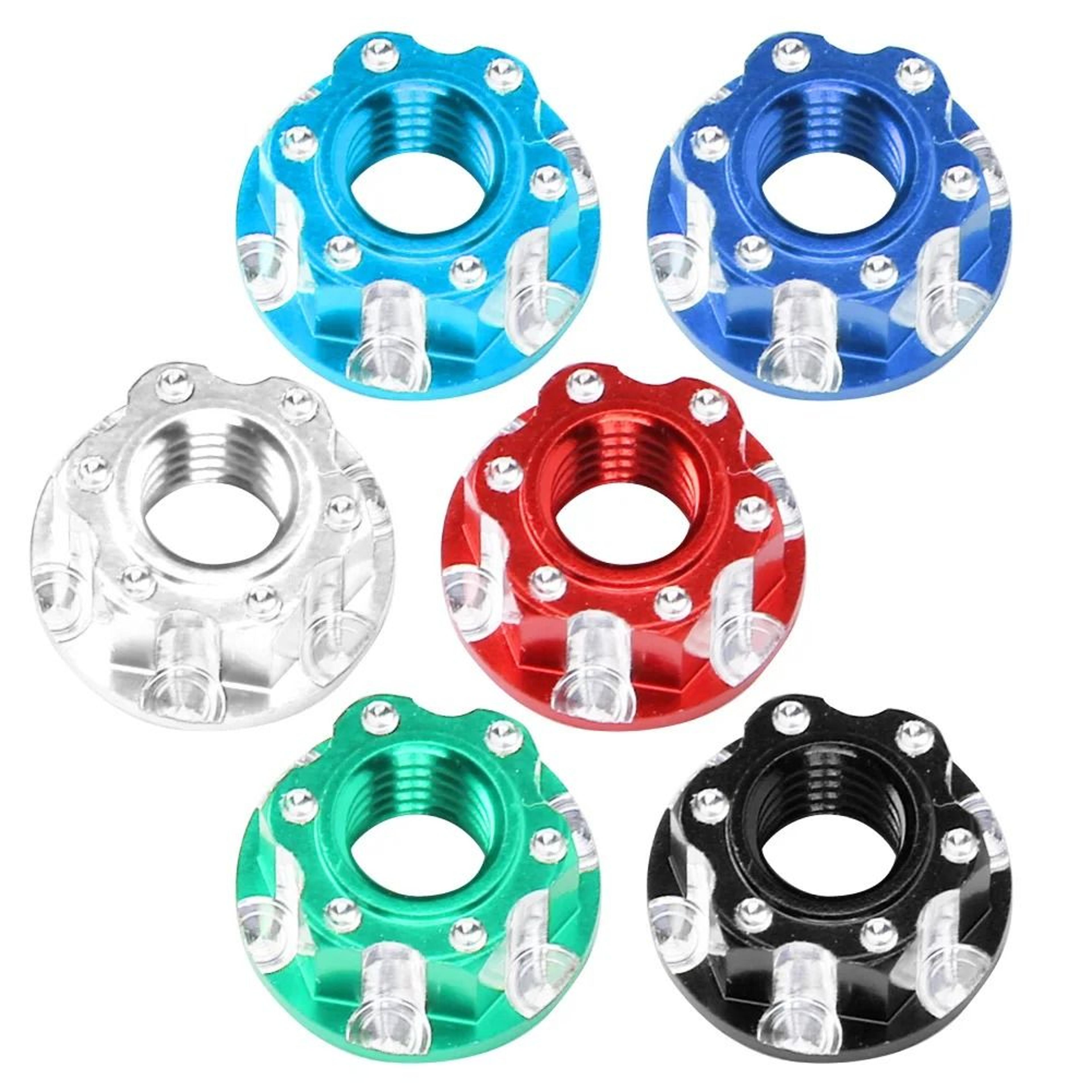 4pcs m4 aluminum hex nuts for hsp d3 d4 1/10 rc cars