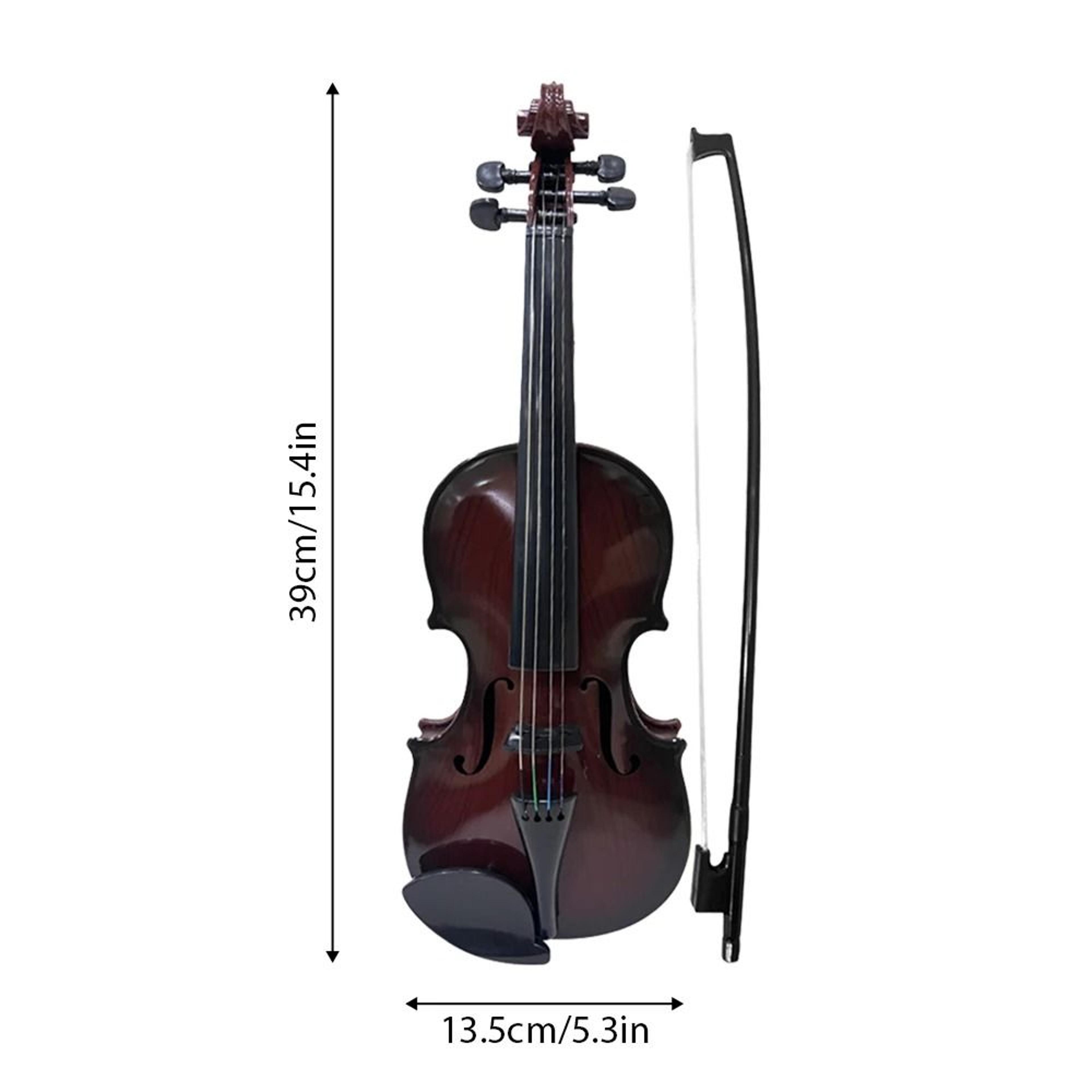 Beginner Simulated Violin Kit With Adjustable Strings And Bow For Practice And Performance Props 2