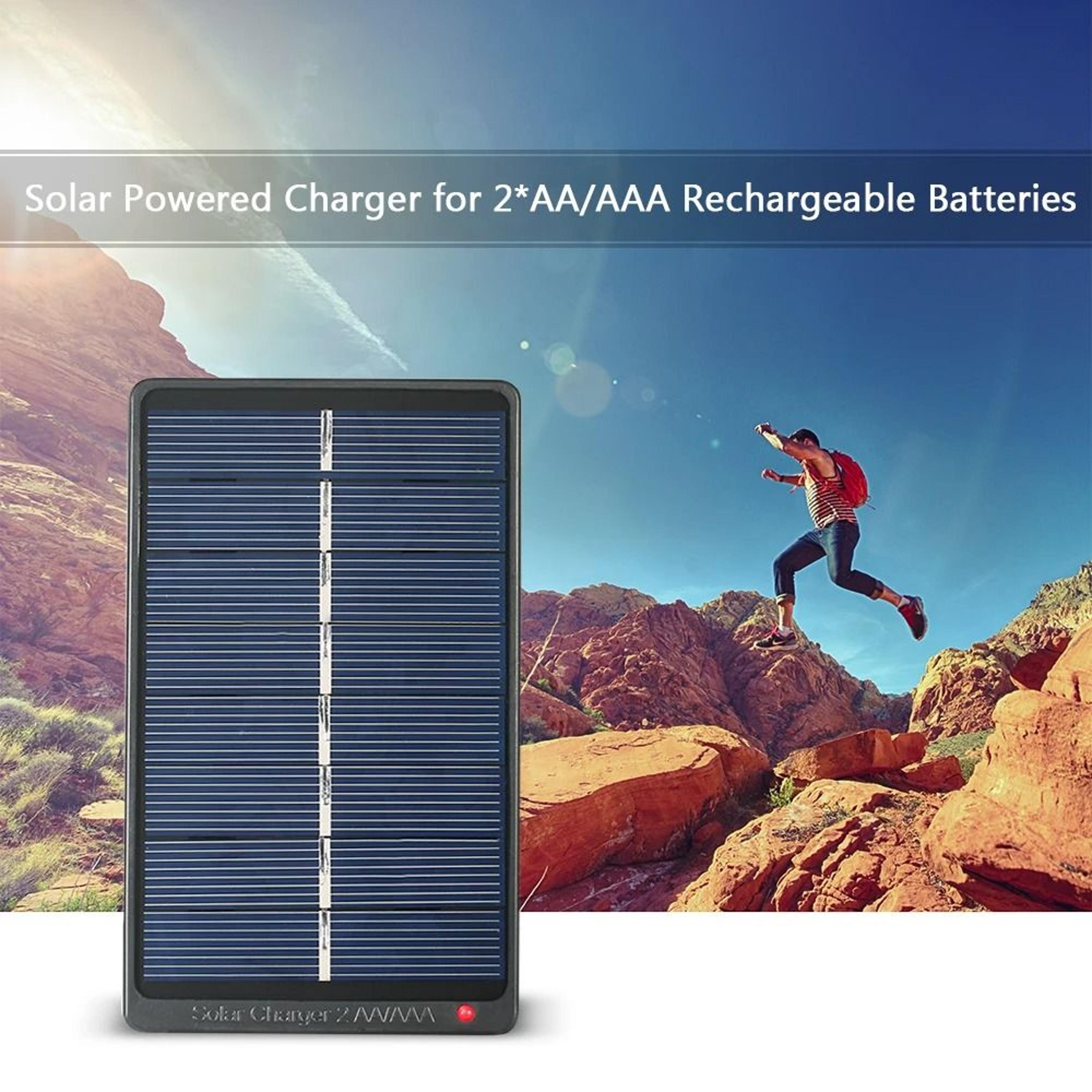 1w solar aa aaa battery charger portable 4v rechargeable battery charging panel