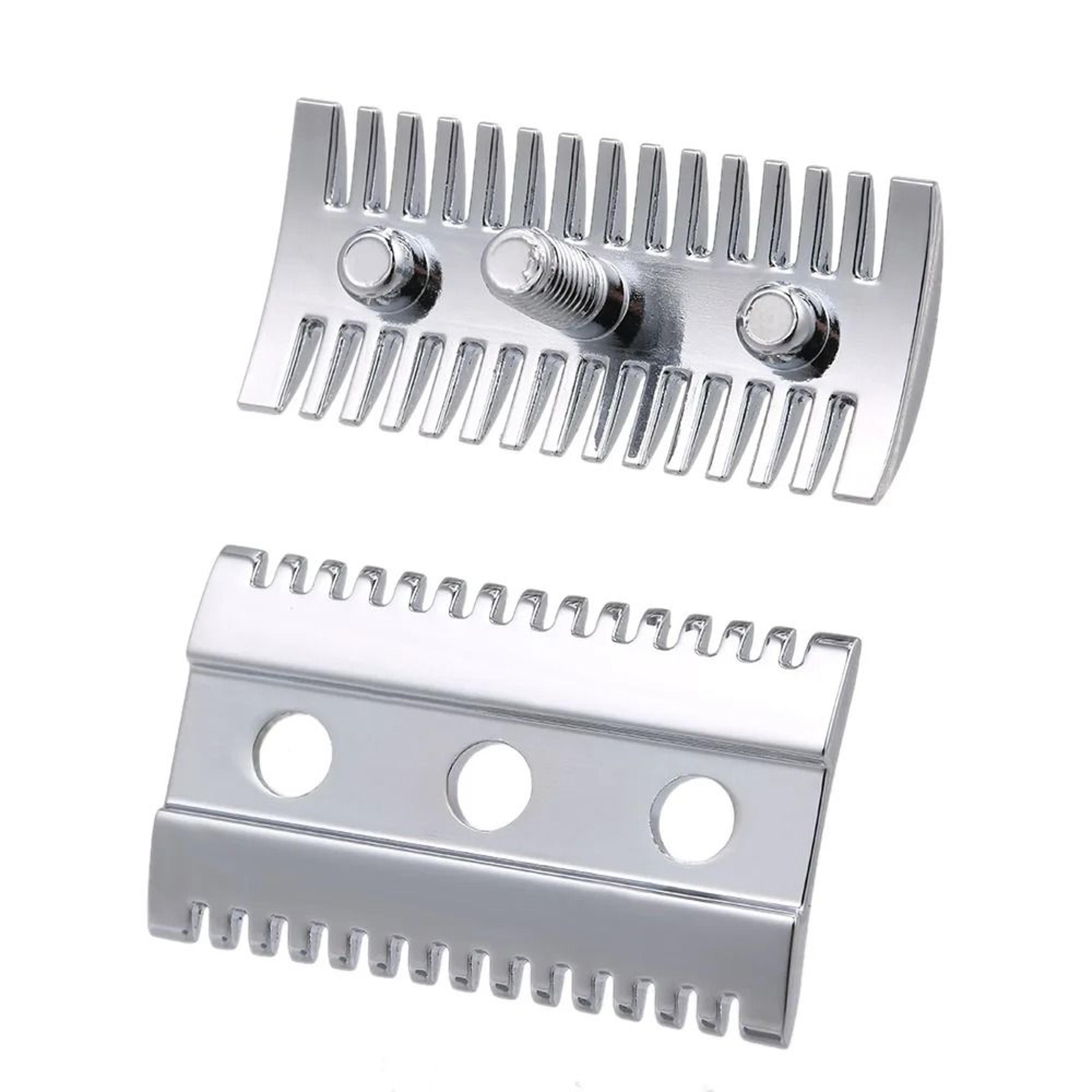 open comb double edge safety razor head zinc alloy replacement for wet shaving