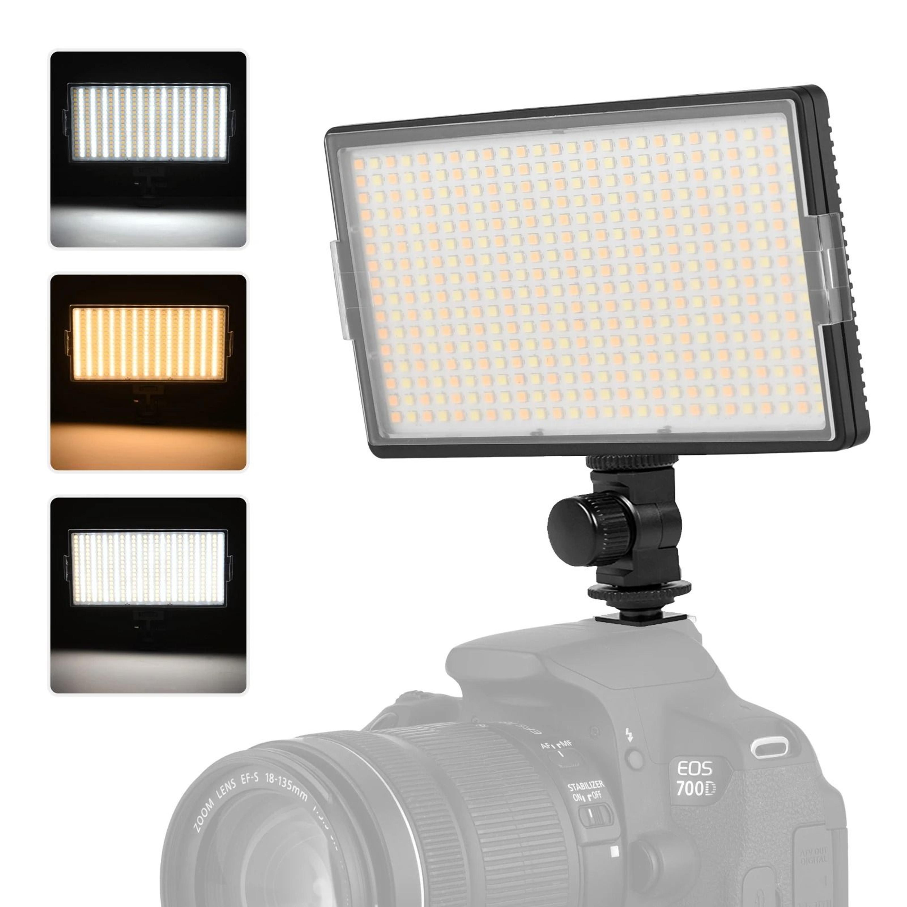 led-416 bi-color led video light 416-bead dimmable camera and studio panel