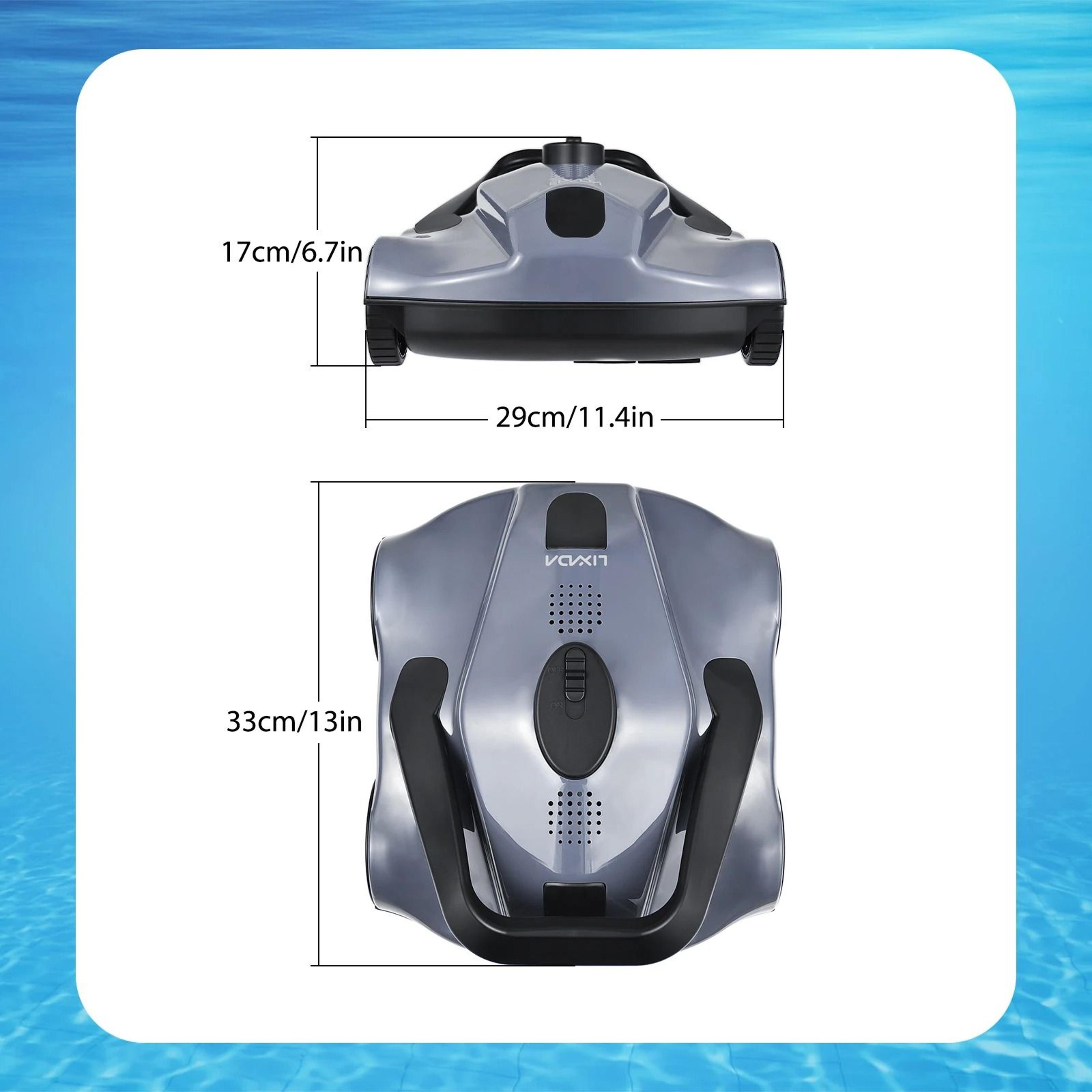 Cordless Robotic Pool Cleaner 120Min Automatic Vacuum With SelfParking For Flat Pools 4