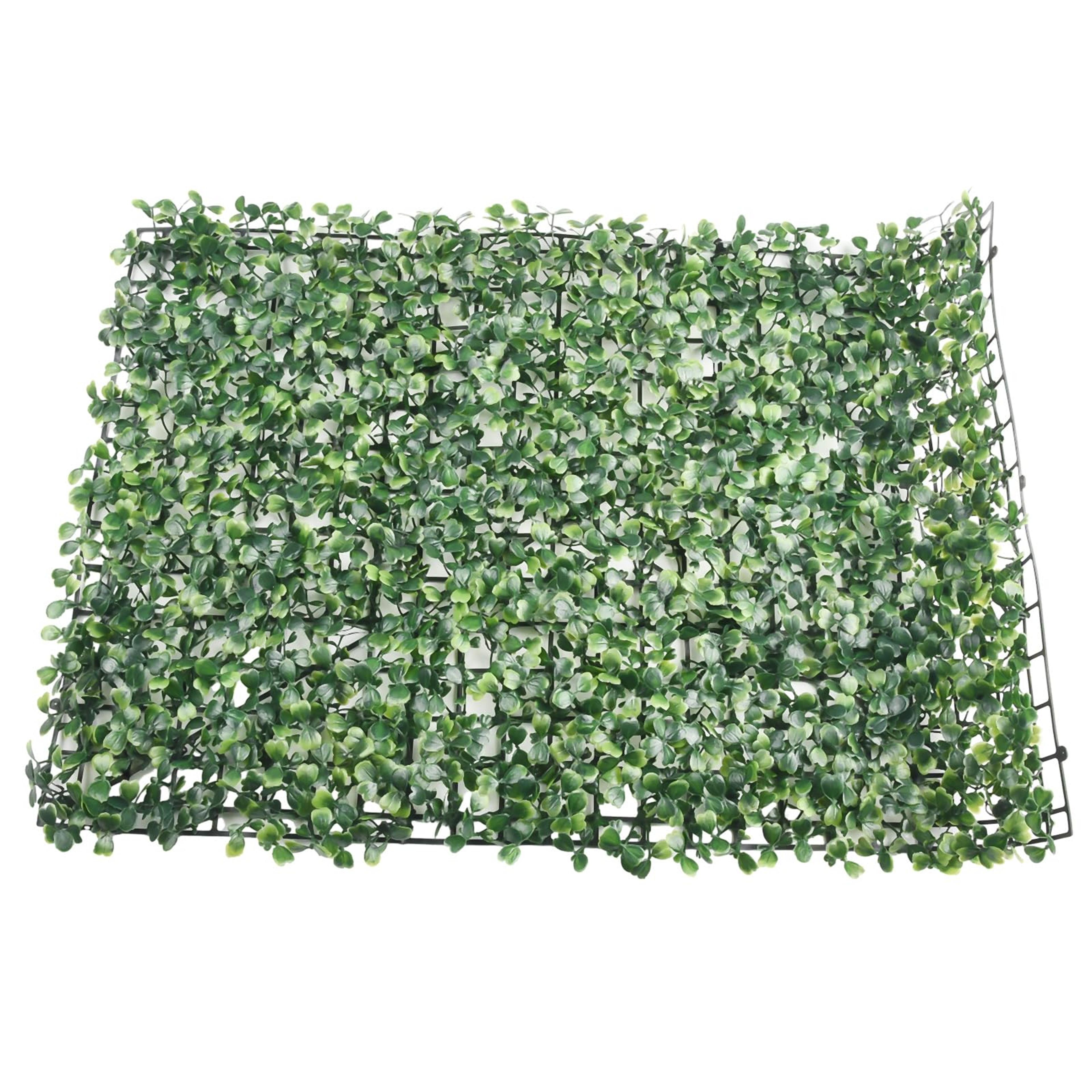40x60cm Artificial Greenery Wall Panel Faux Hedge Grass Mat For Fence And Event Decor 0