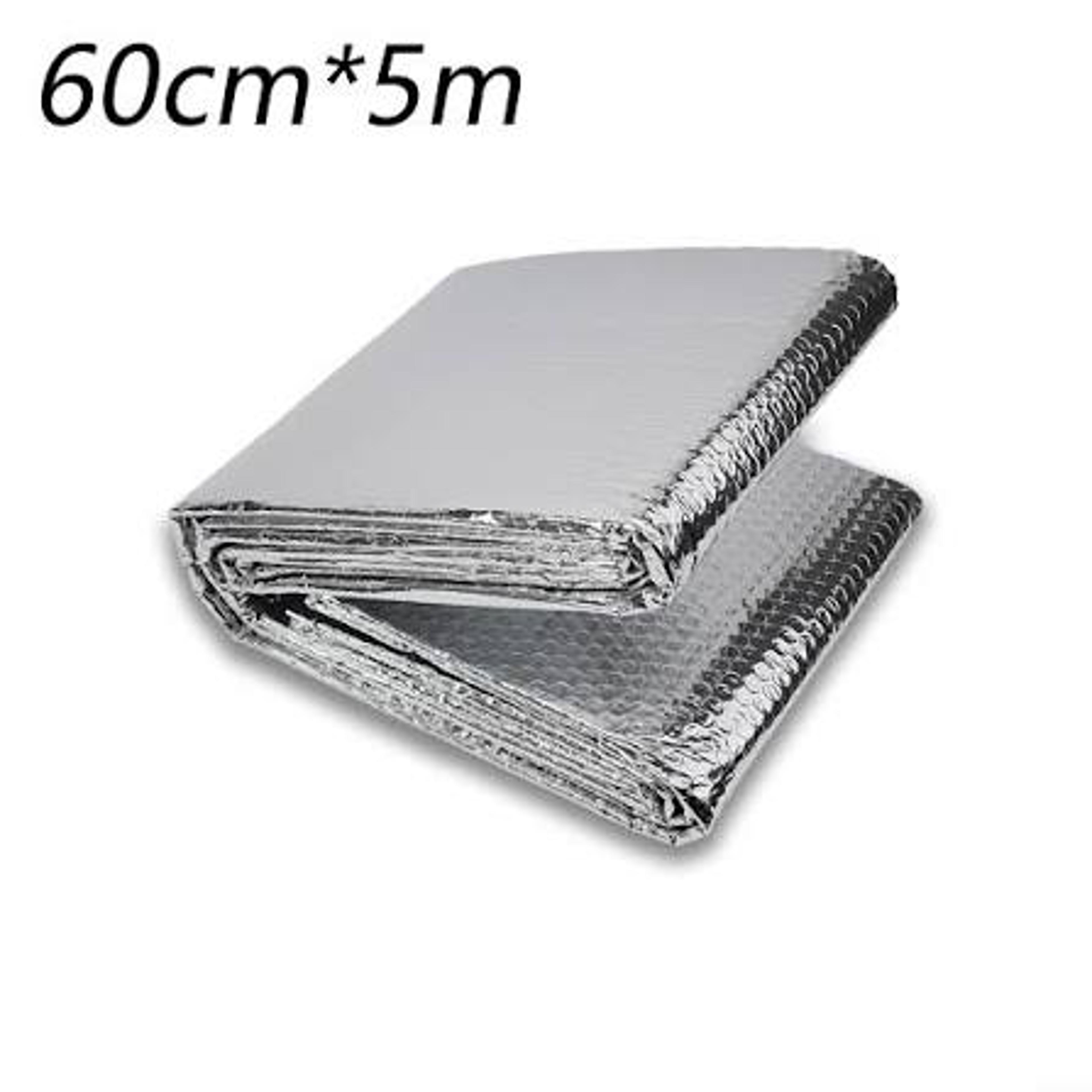 5m x 60cm radiator reflective foil double-sided aluminum bubble insulation sheet