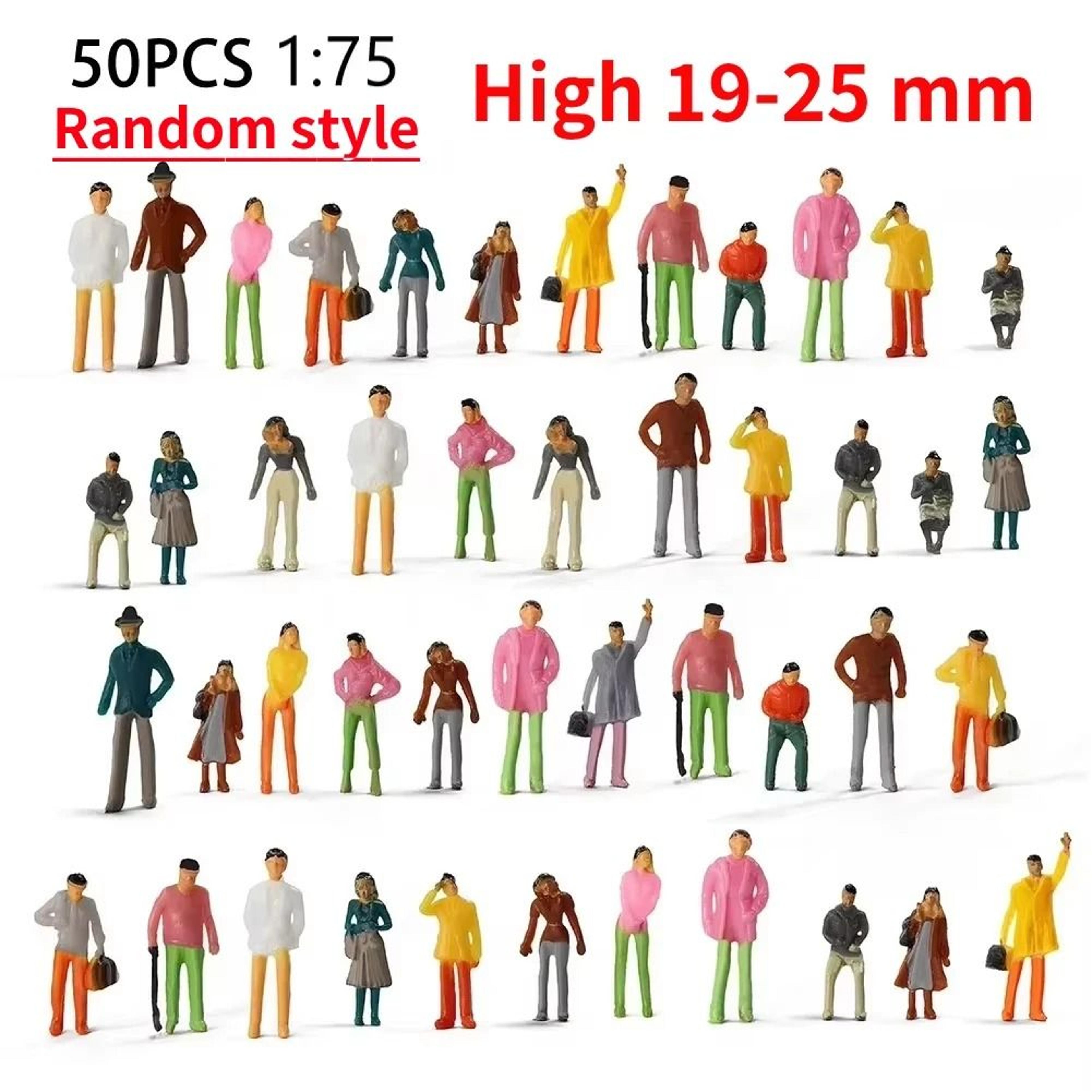 Miniature People Figures Painted Assorted Poses For Dioramas And Model Scenes 3