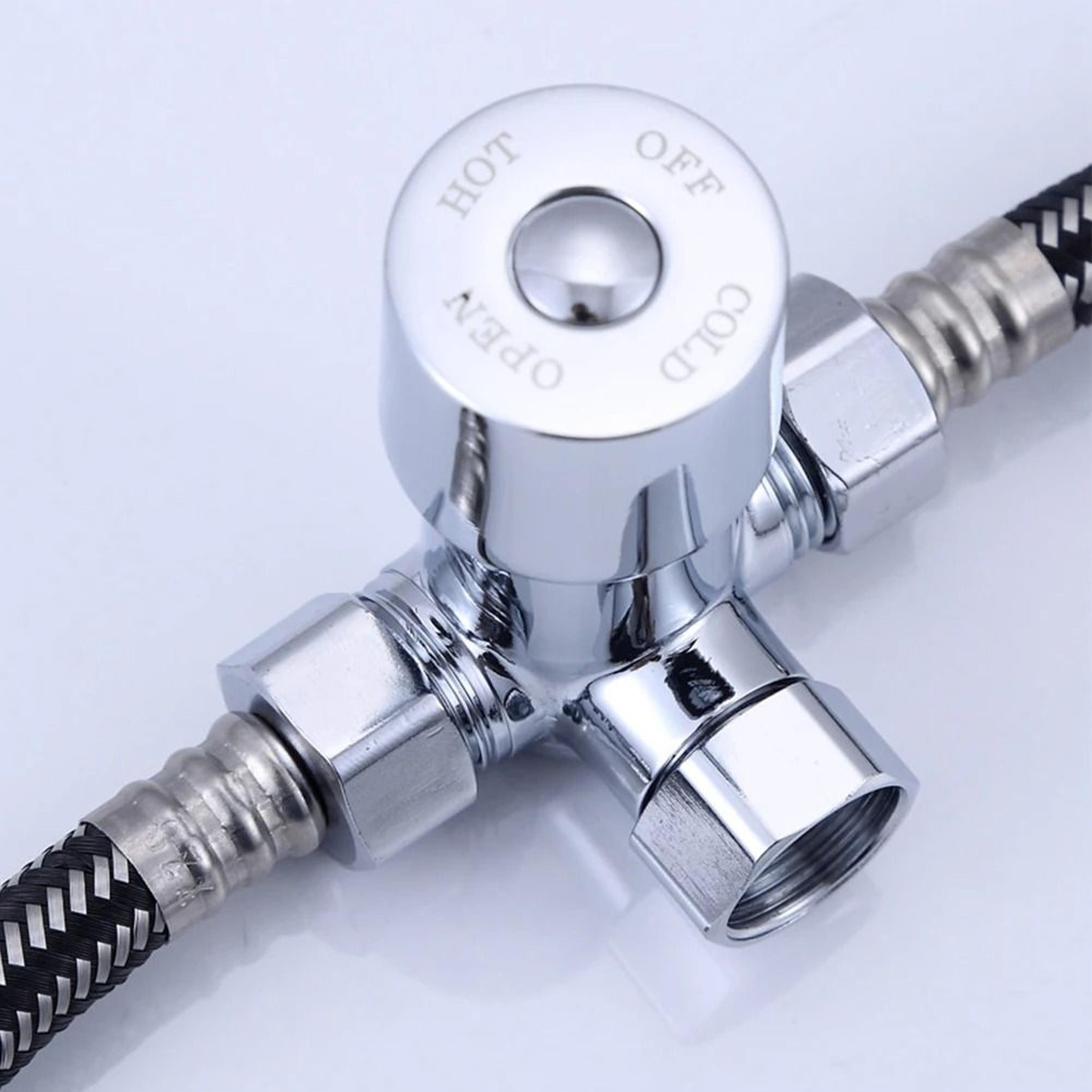 G12 Thermostatic Mixing Valve 3Way Hot Cold Water Temperature Control Mixer 2