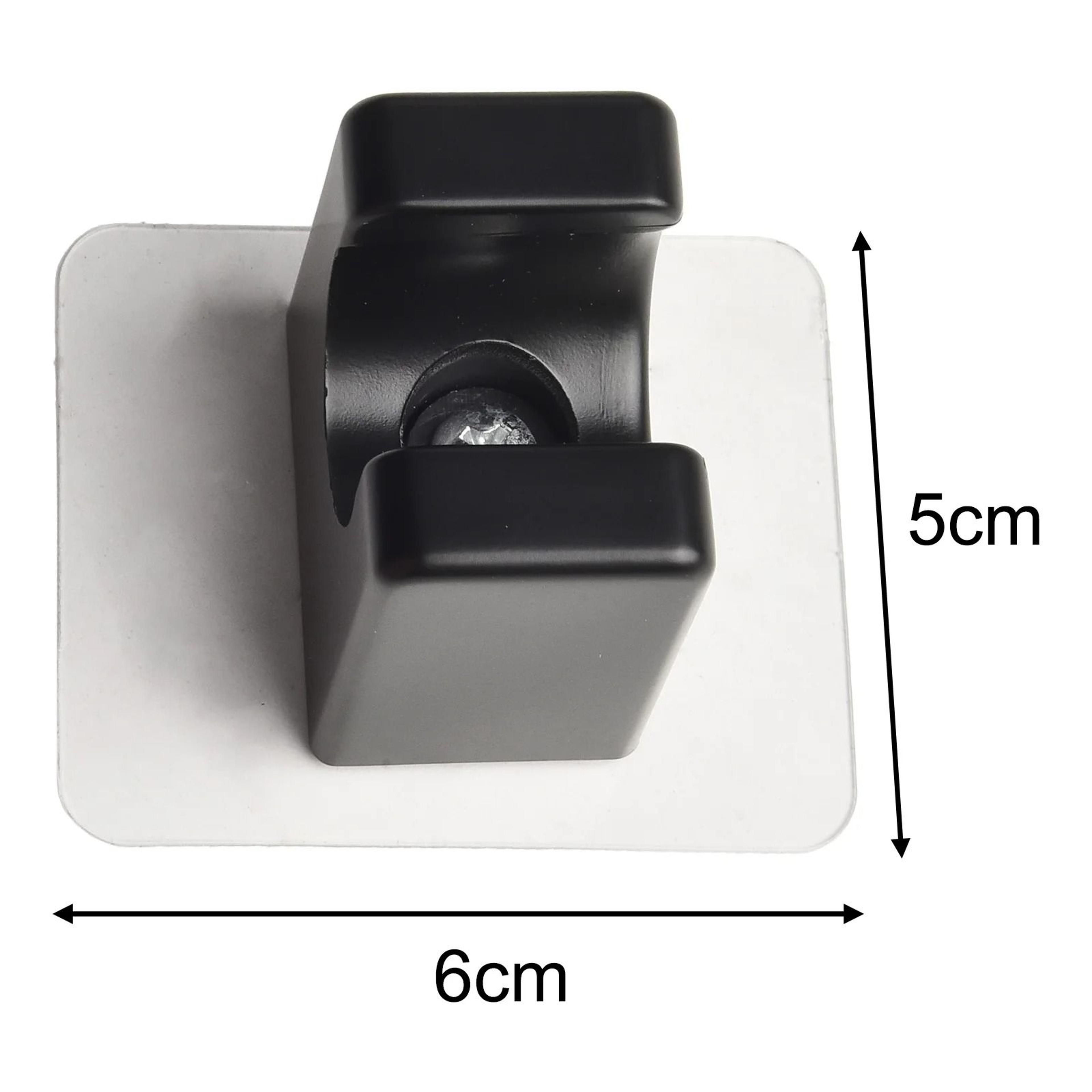 Adjustable No Drill Shower Head Holder Waterproof Adhesive Wall Bracket For Handheld Showers 5