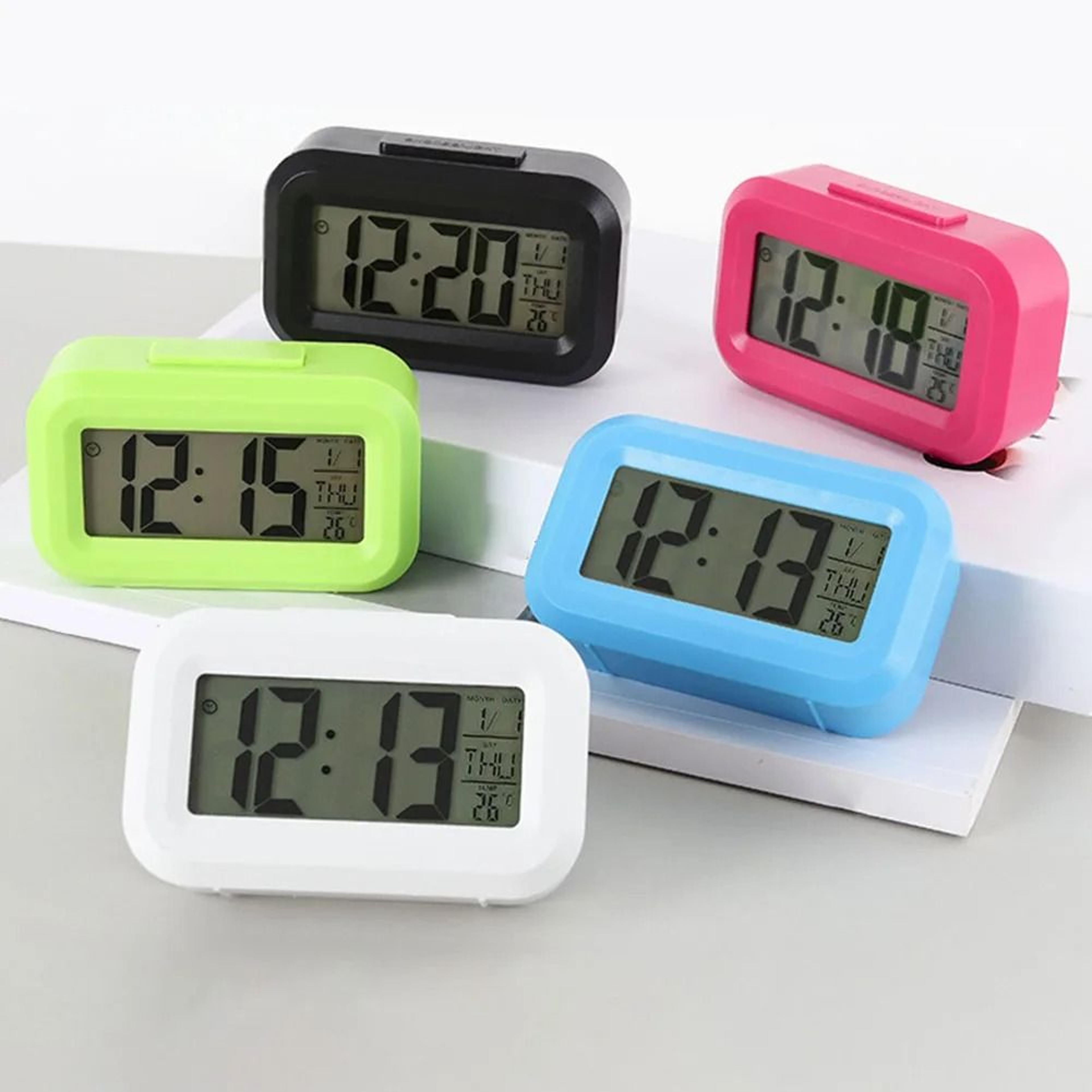 Digital Bedside Alarm Clock With Backlight Snooze And Desktop Display 0