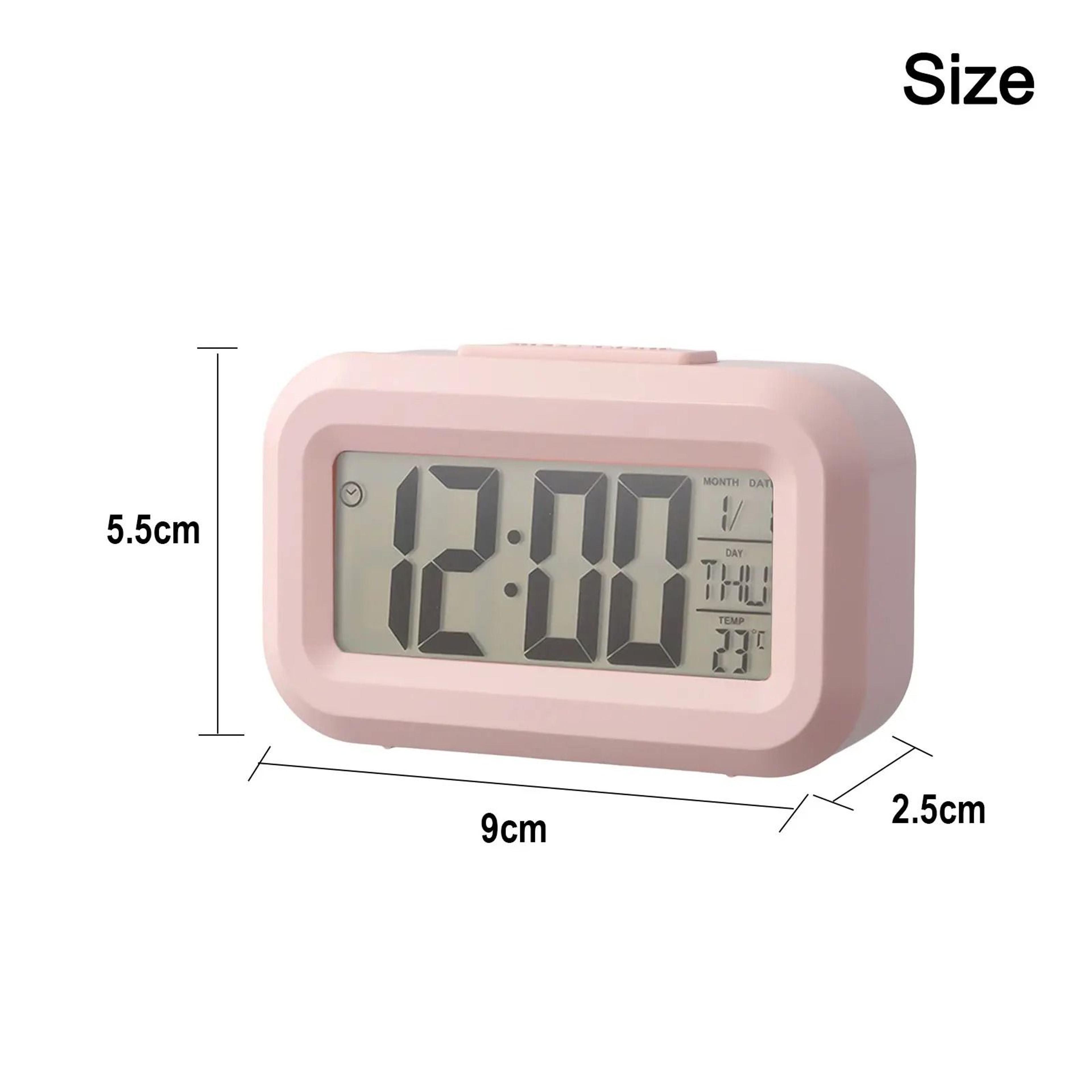 Digital Bedside Alarm Clock With Backlight Snooze And Desktop Display 2