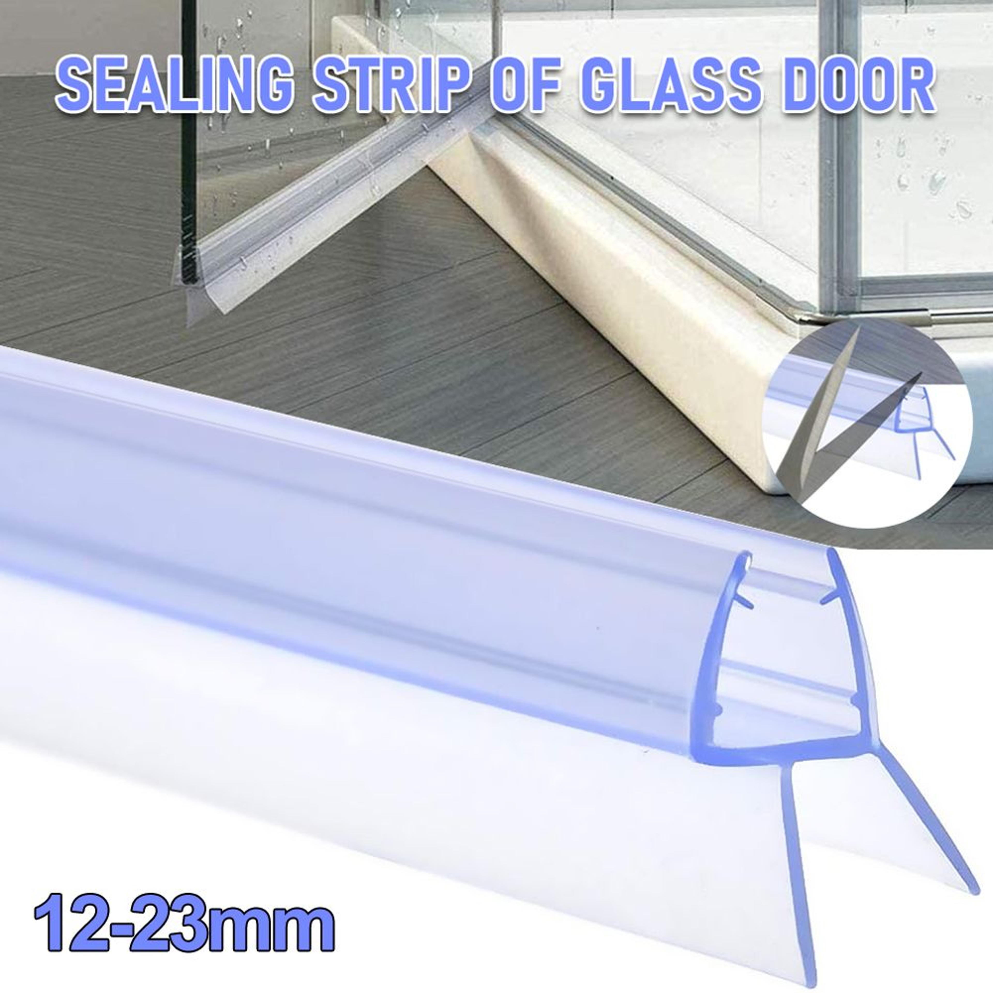 100cm Shower Door Bottom Seal PVC Water Barrier Strip For Glass Shower Screens 10