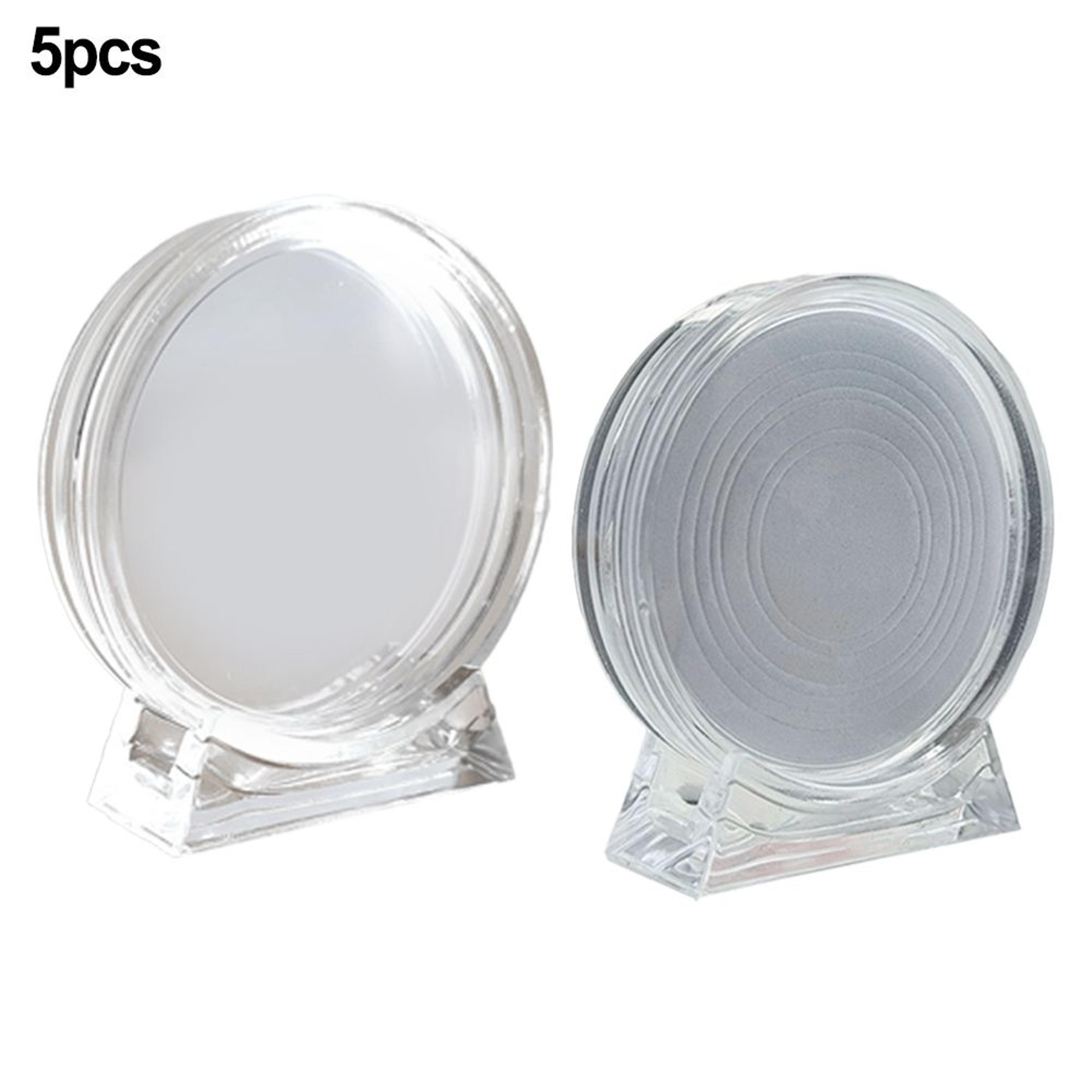 5/10-piece 40mm coin display capsules clear acrylic cases with adjustable size inserts
